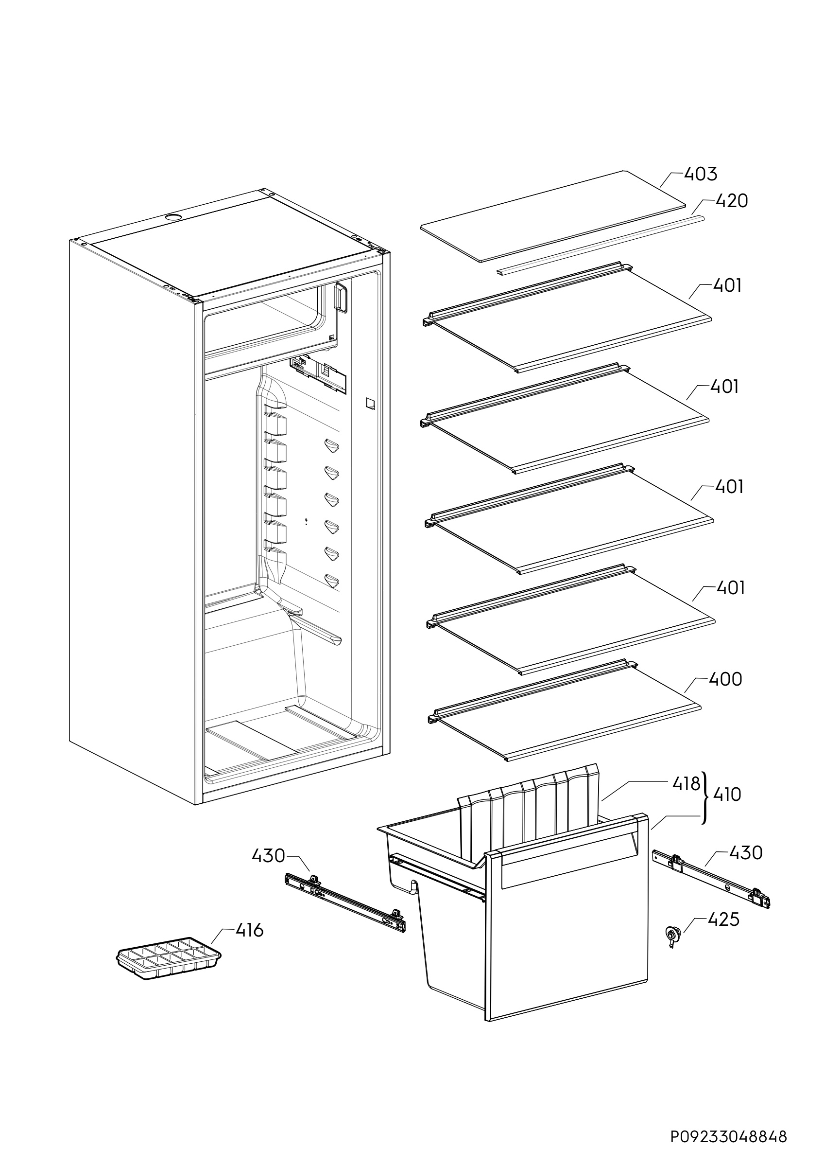 Internal parts