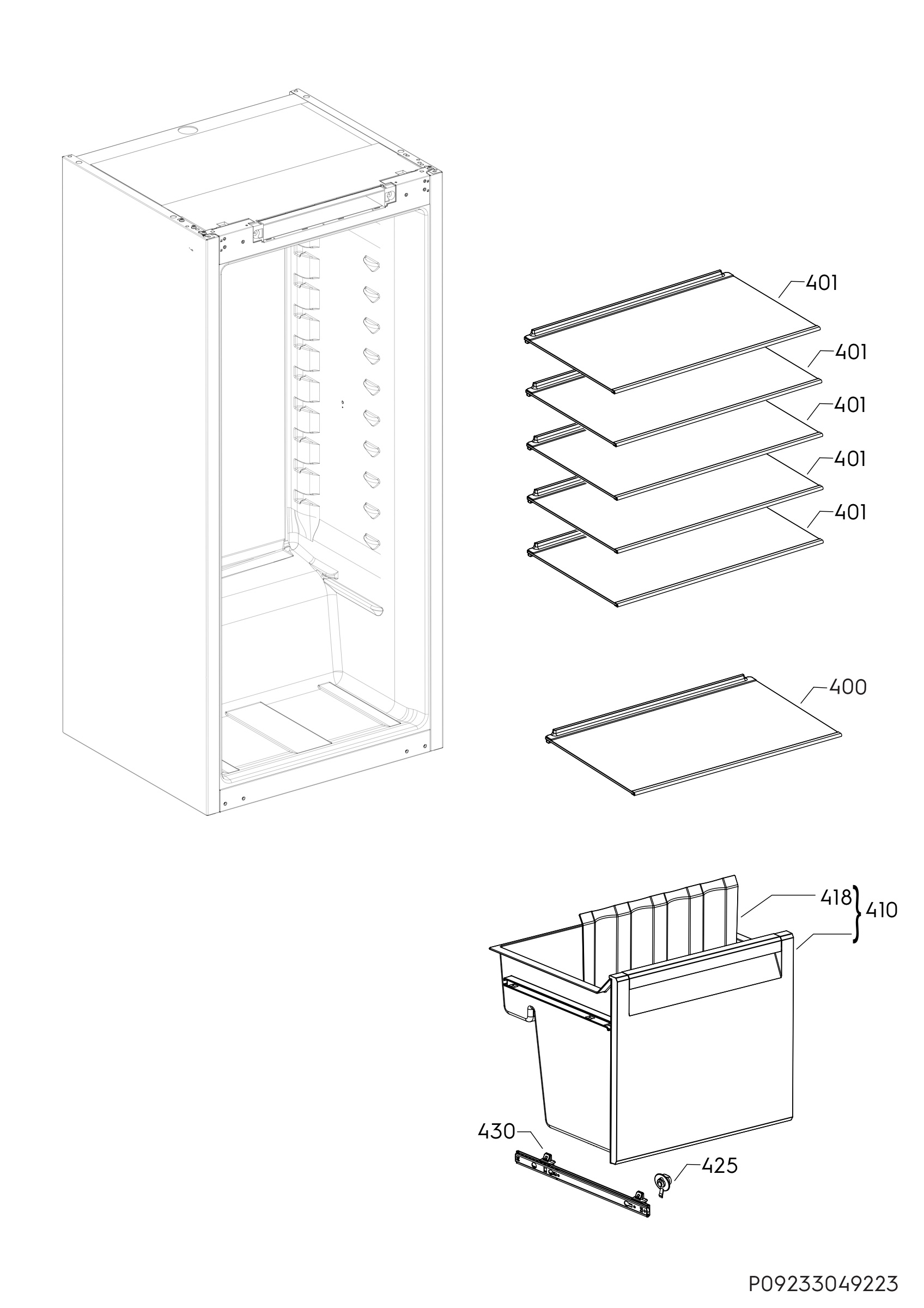 Internal parts