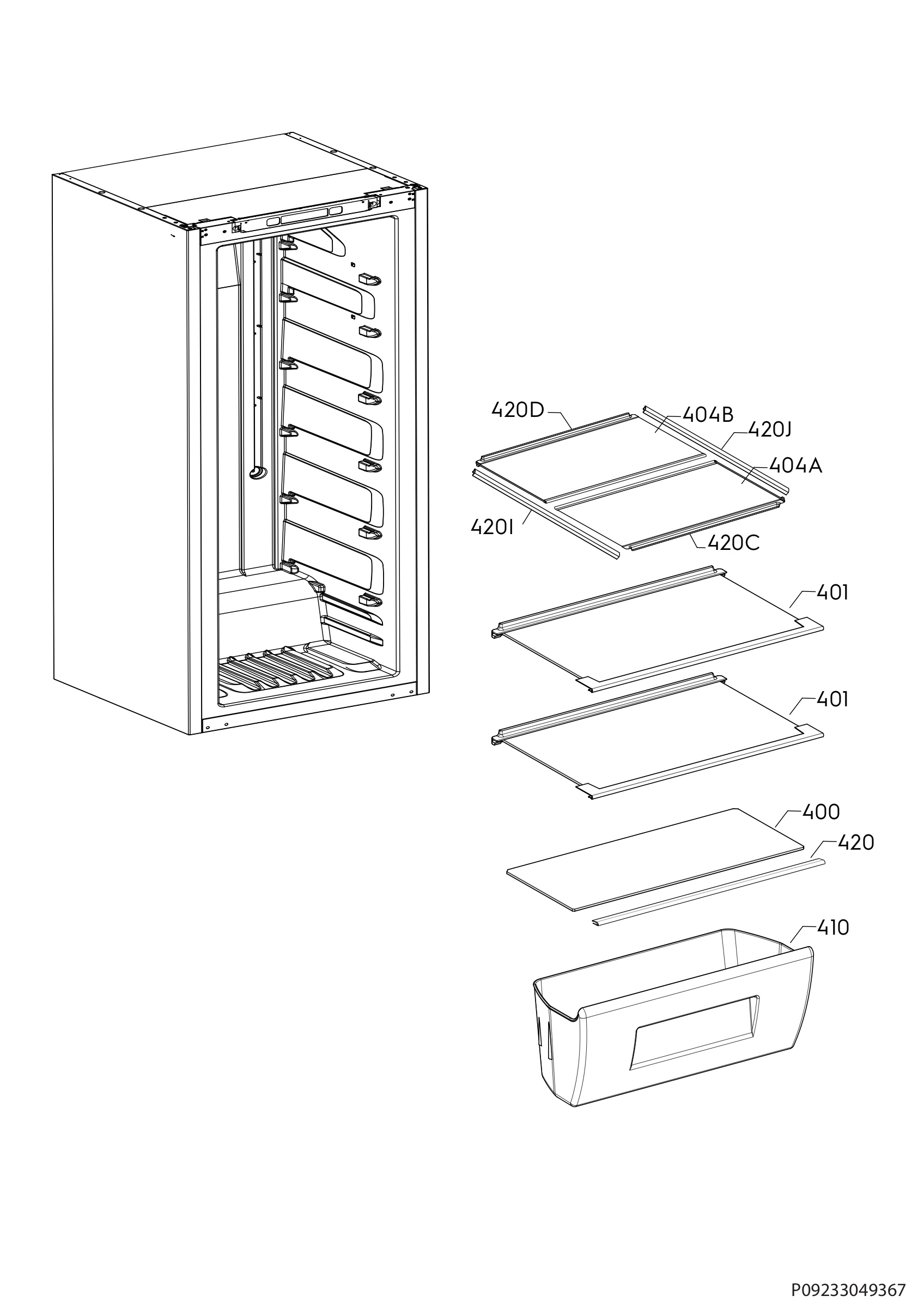 Internal parts