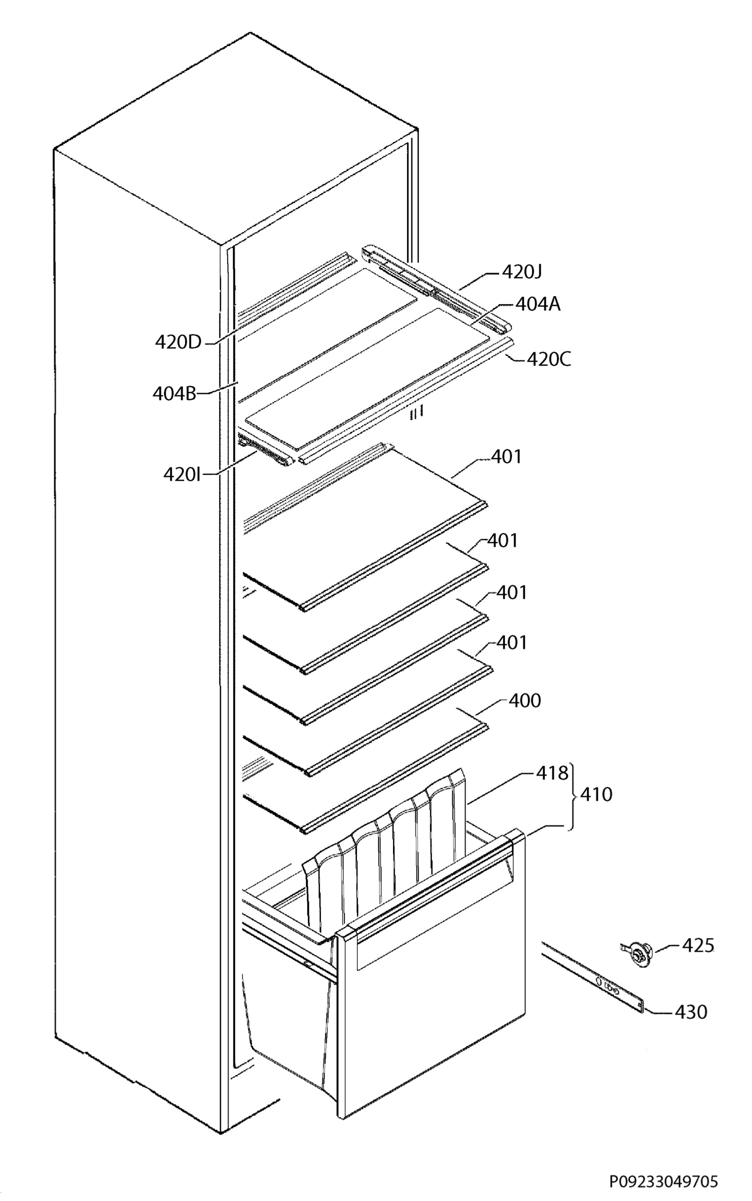 Internal parts