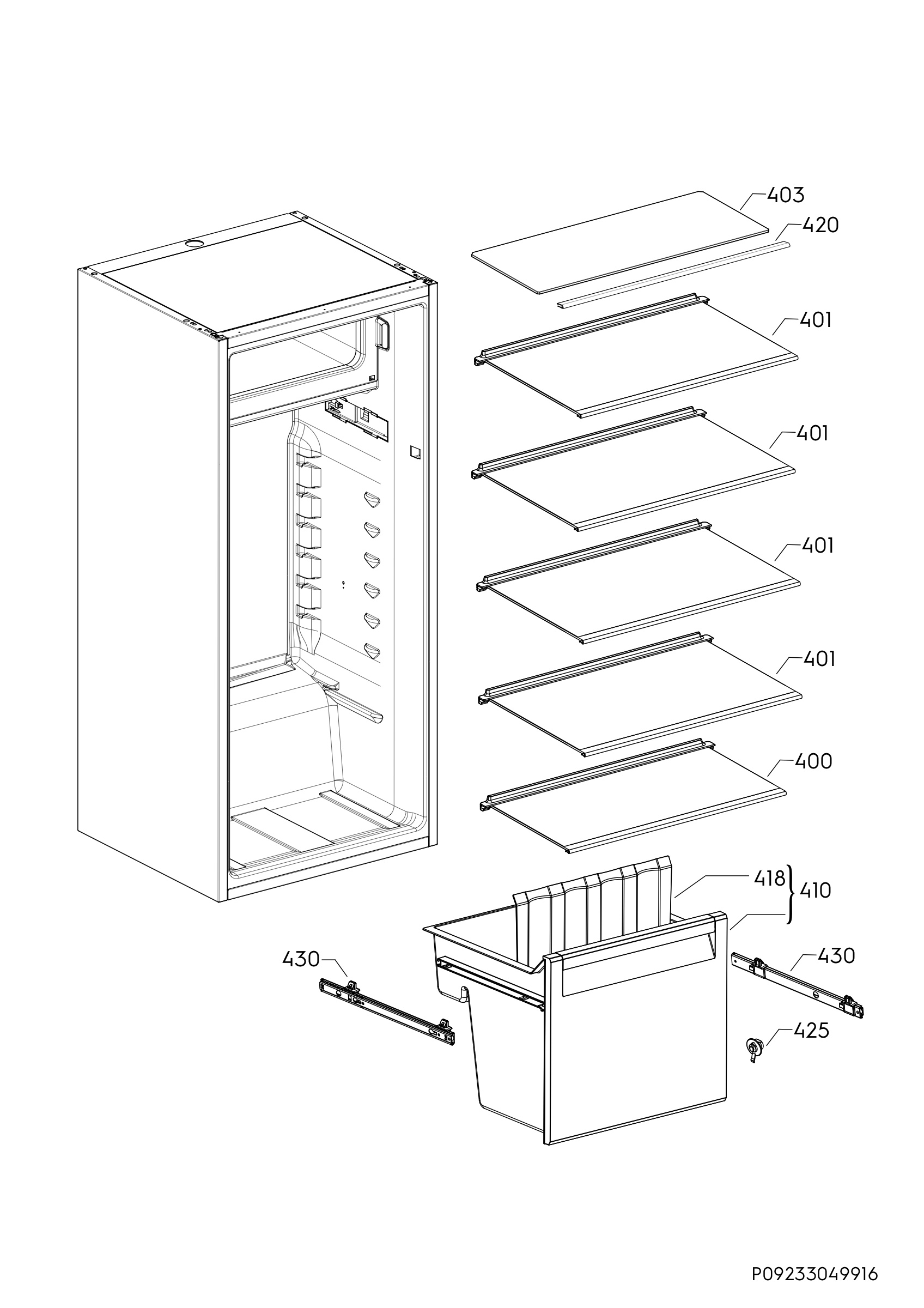 Internal parts