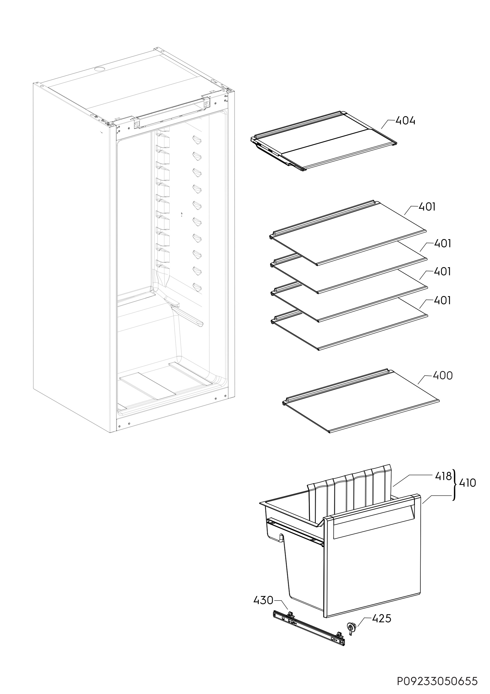 Internal parts