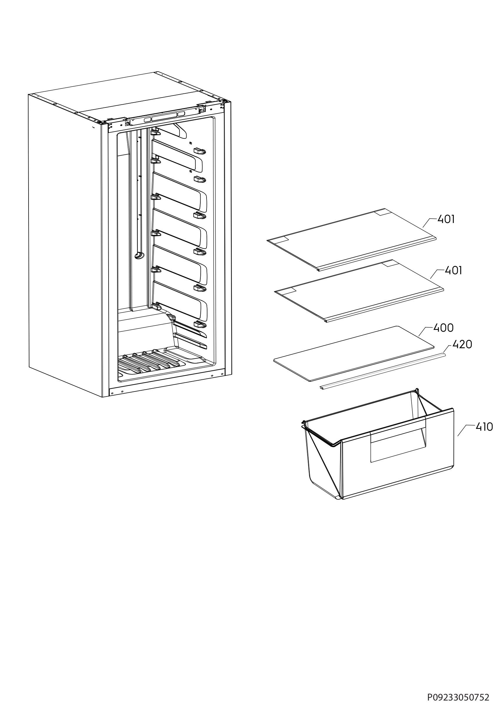 Internal parts