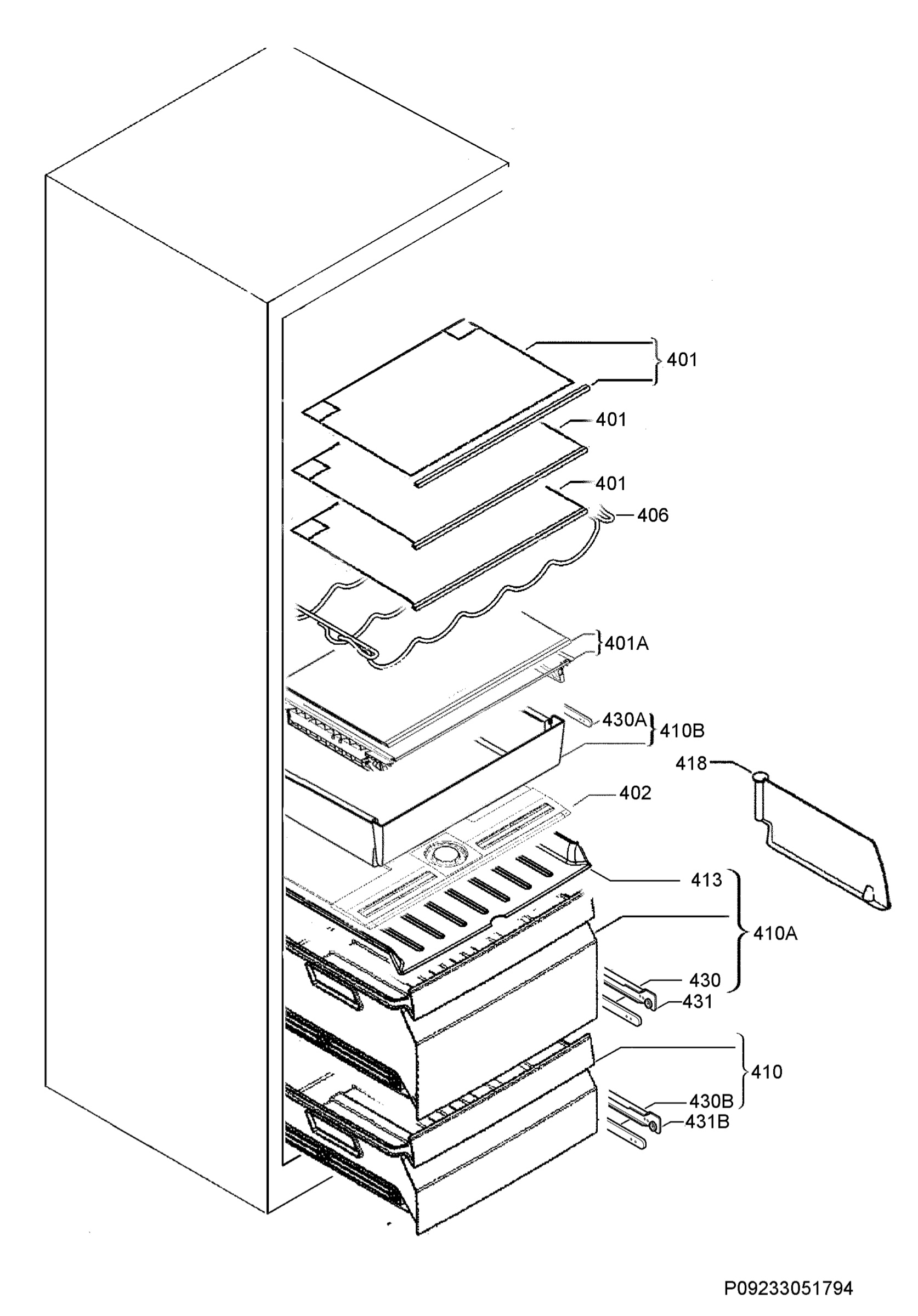 Internal parts
