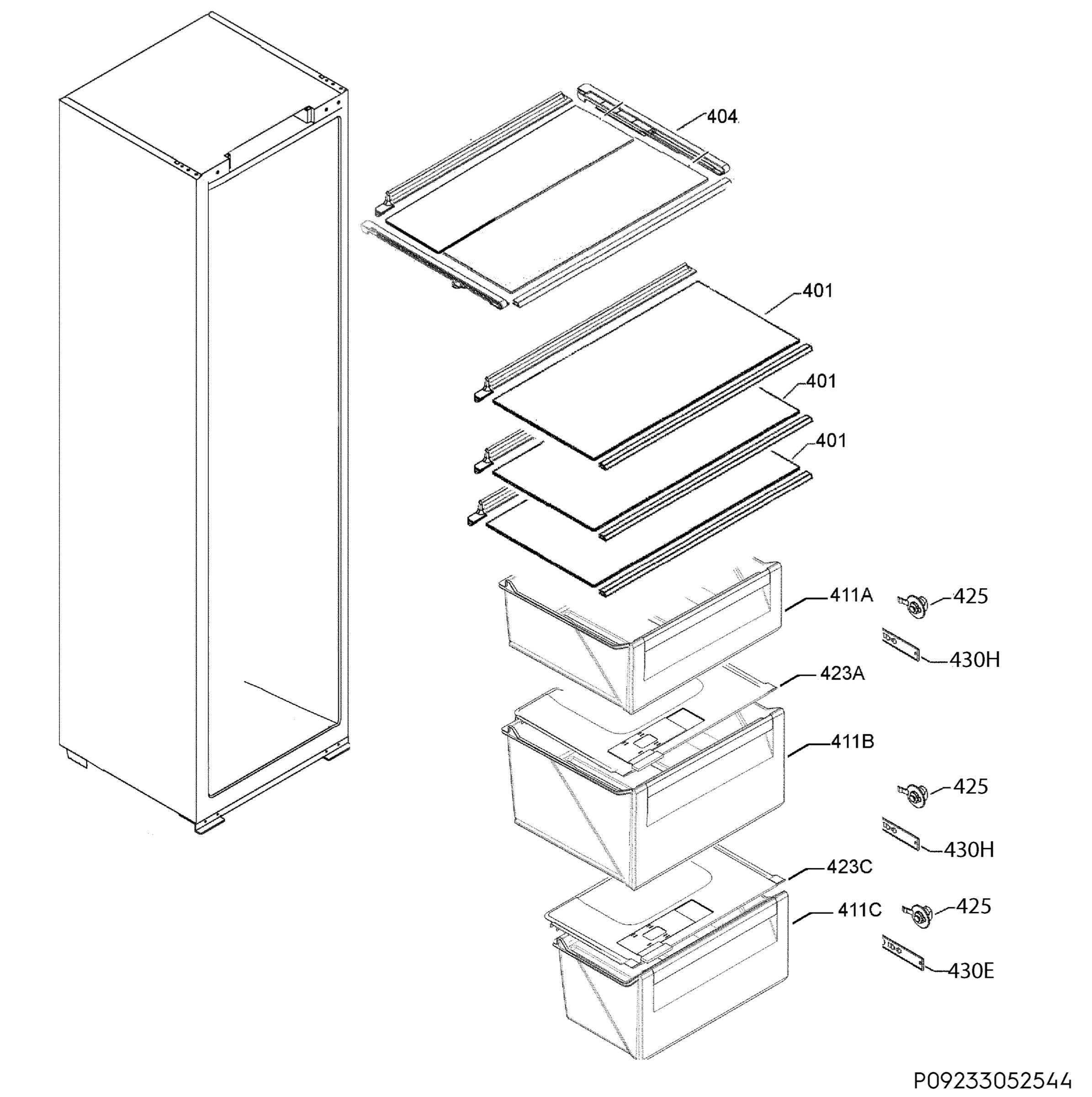 Internal parts
