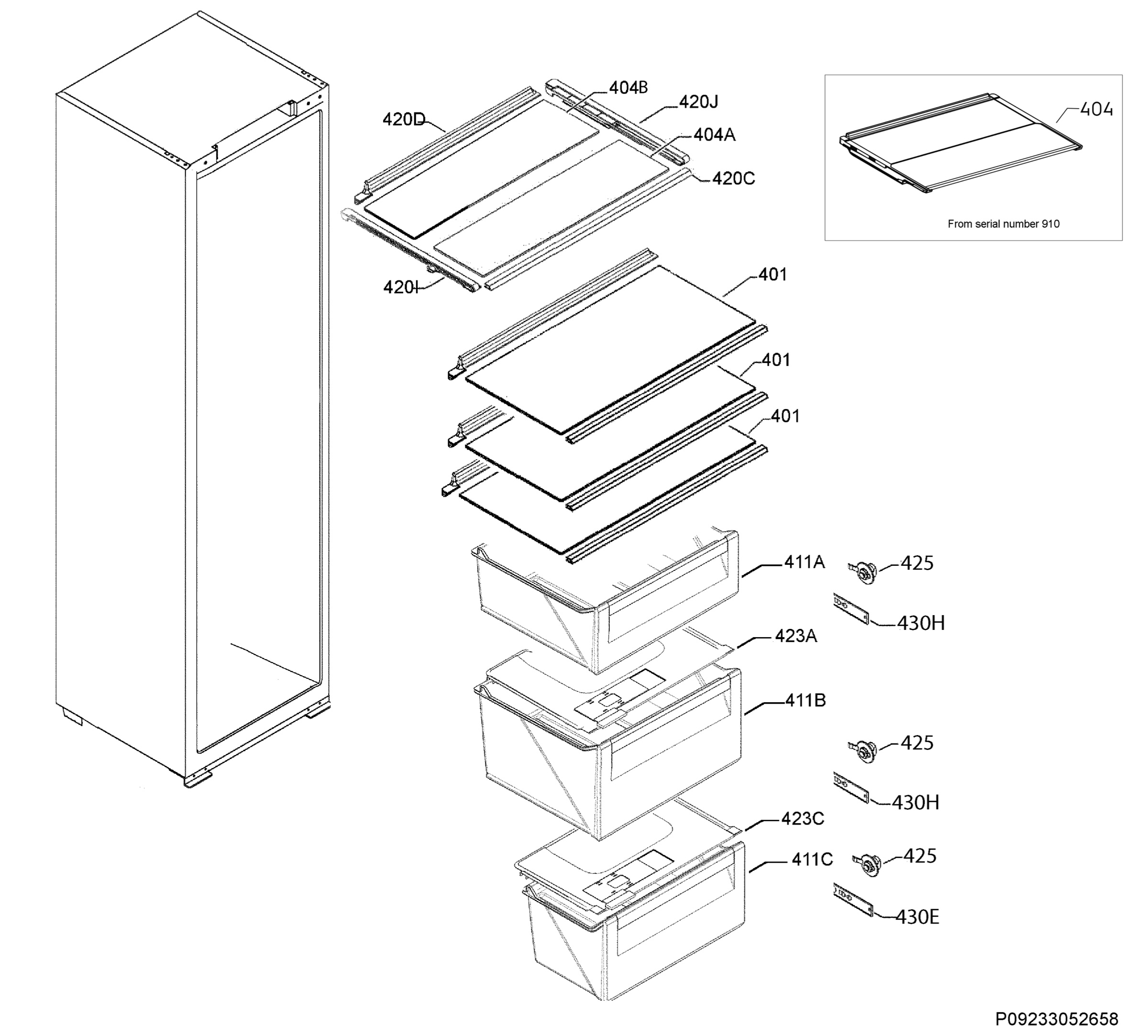 Internal parts