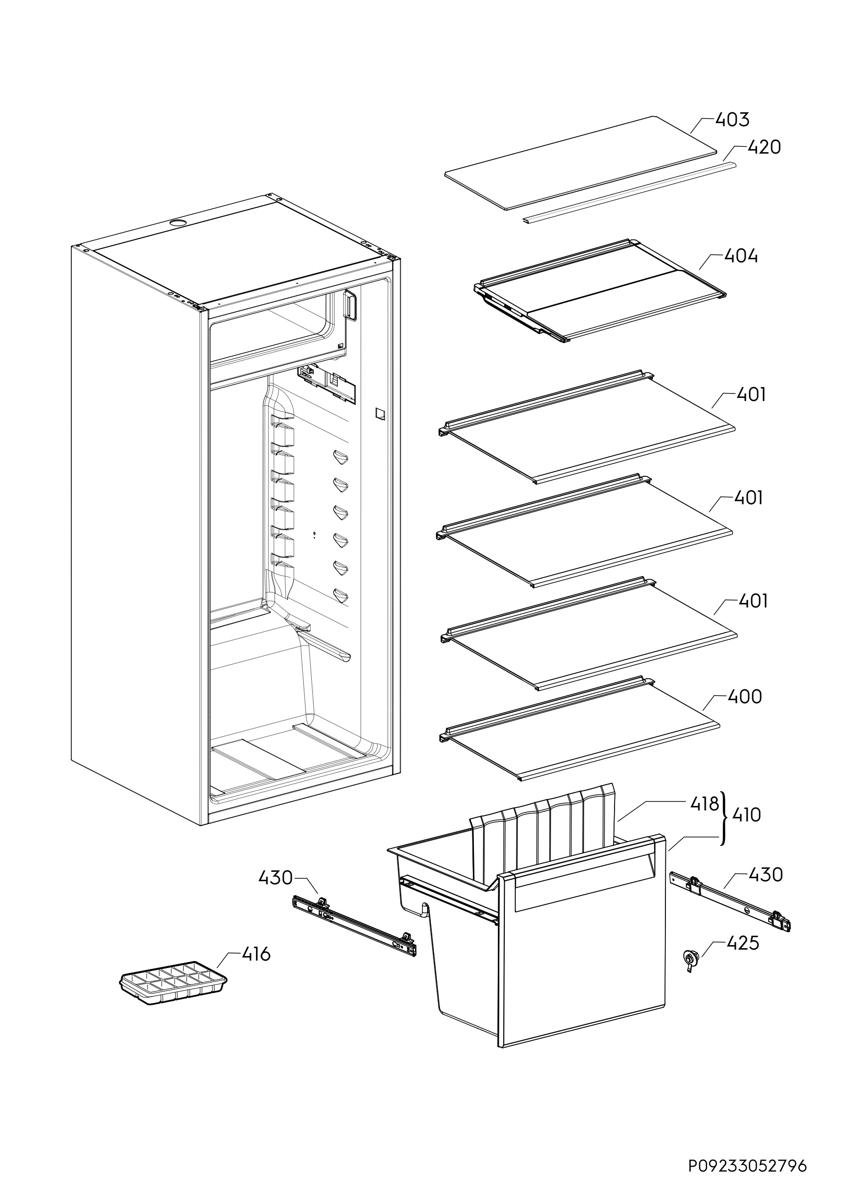 Internal parts