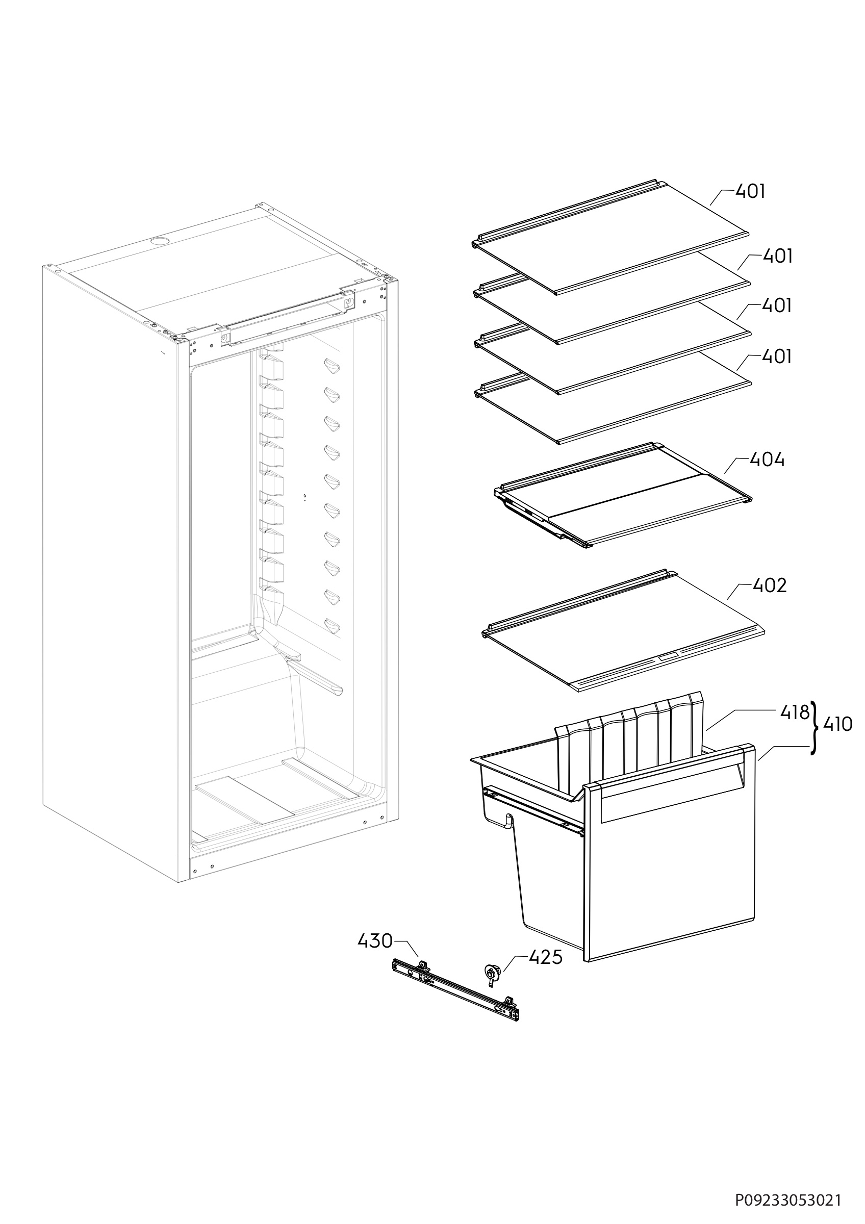 Internal parts