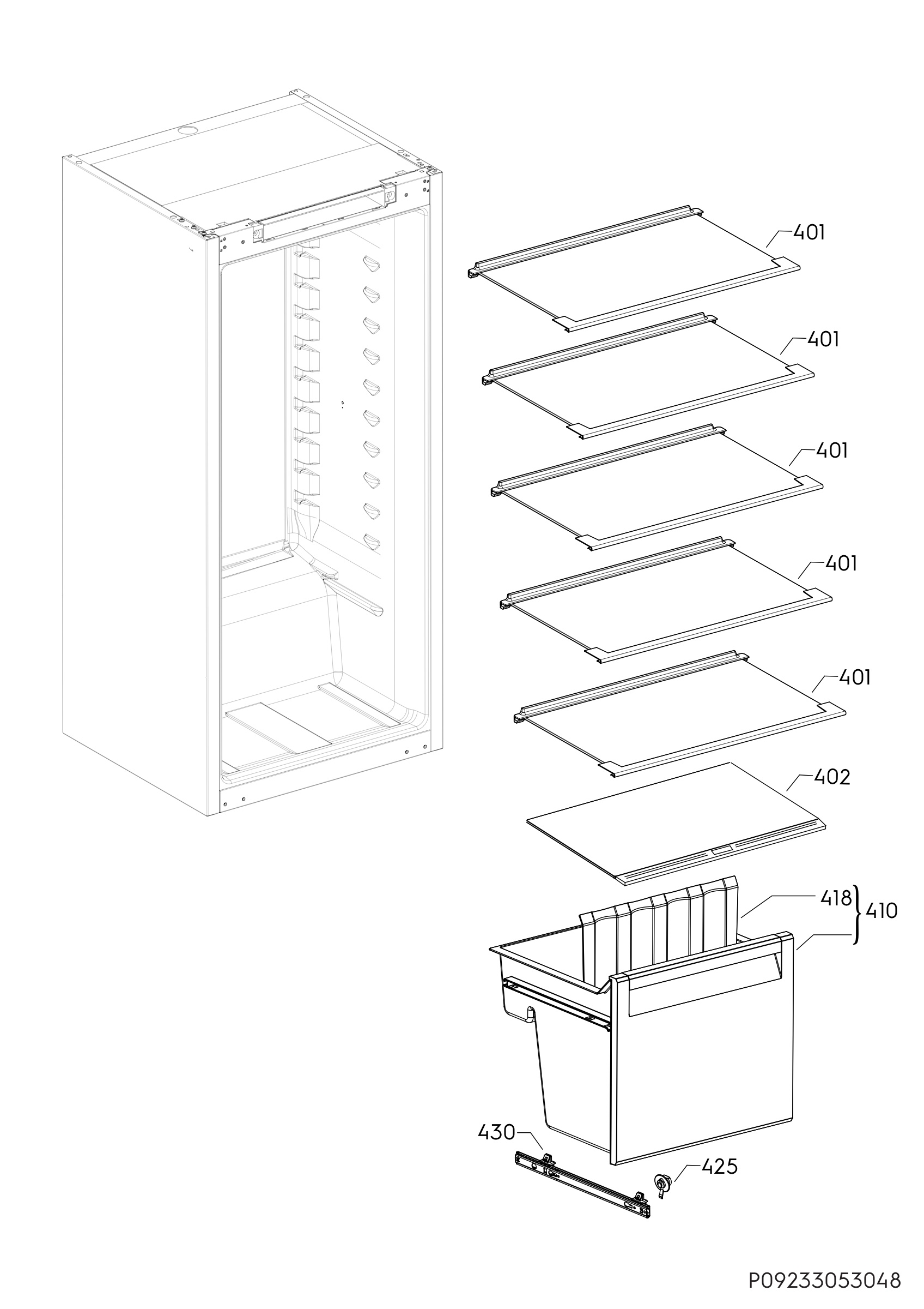 Internal parts