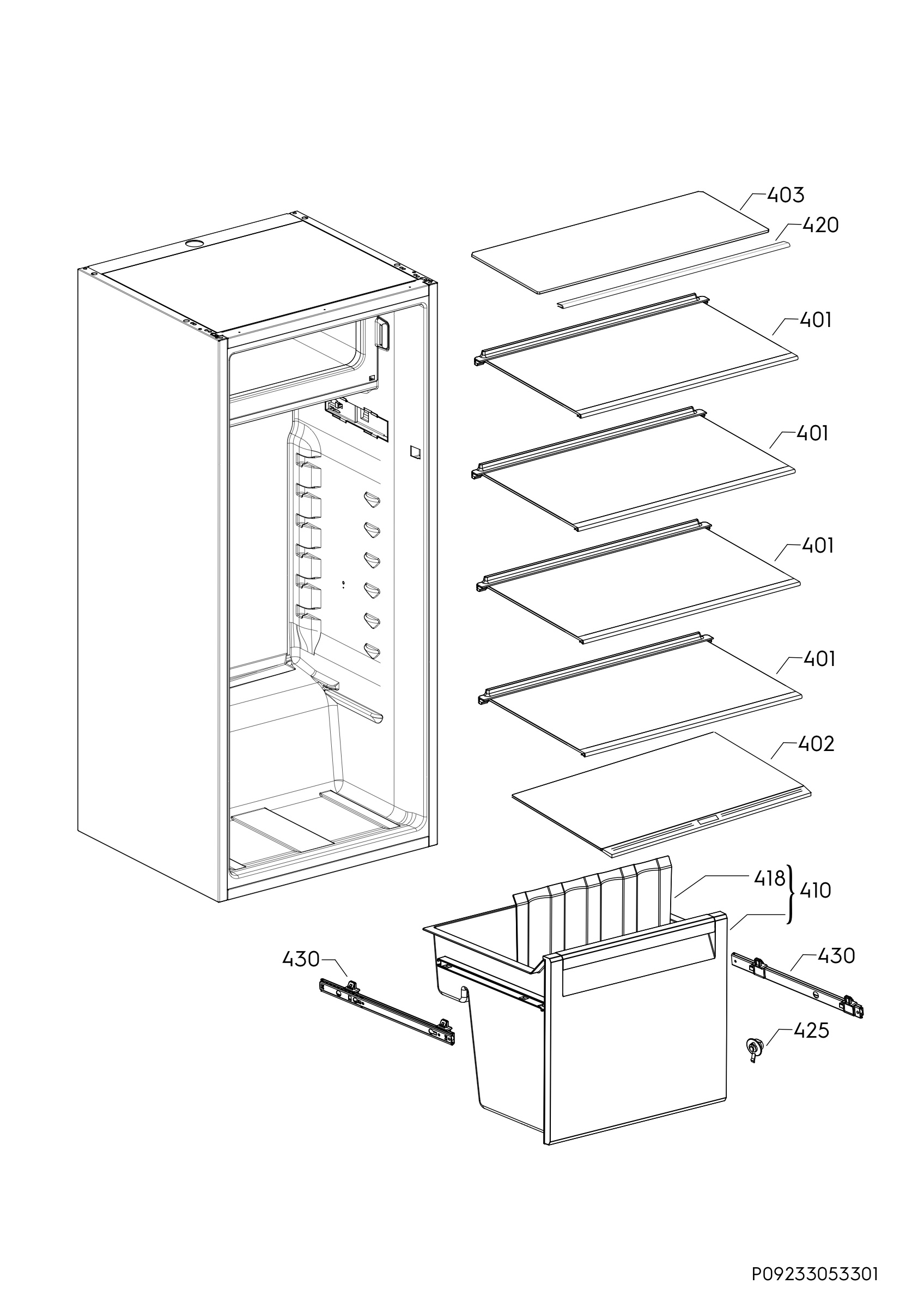 Internal parts