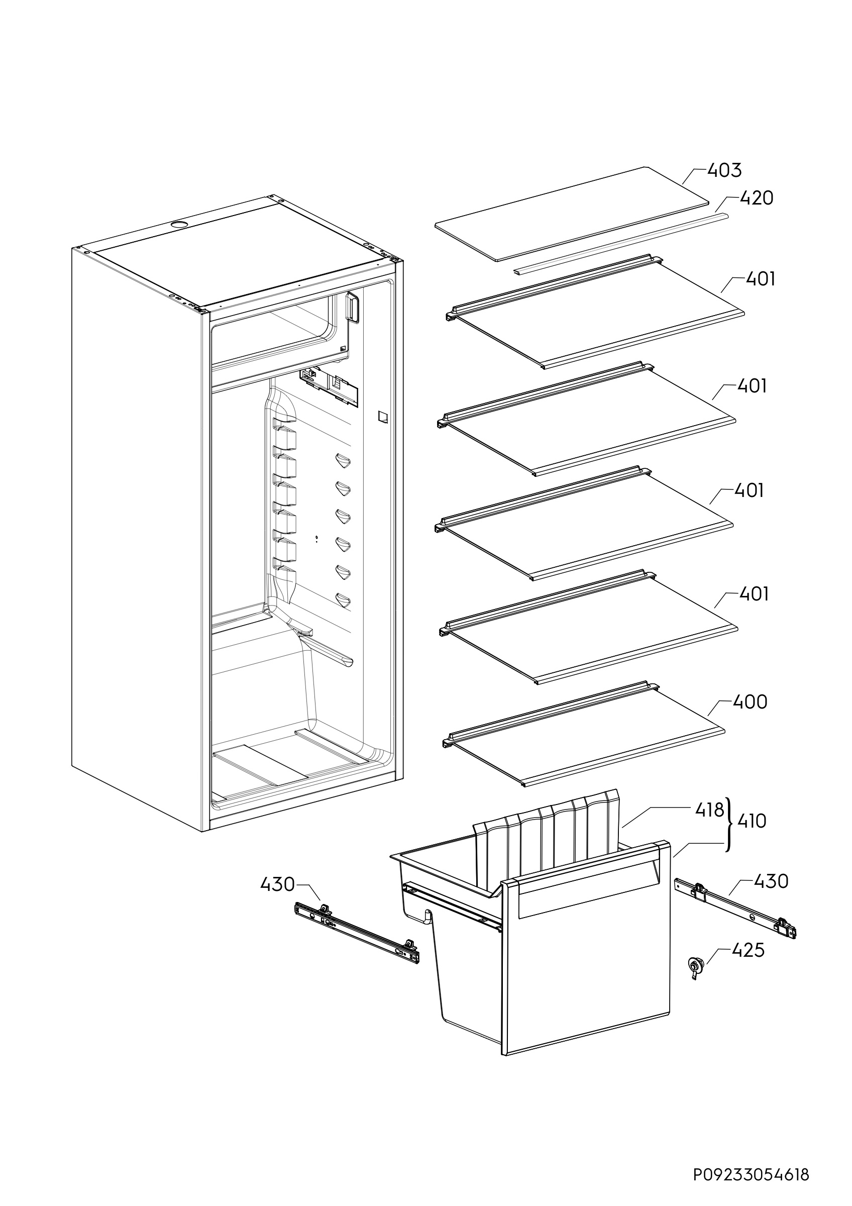 Internal parts