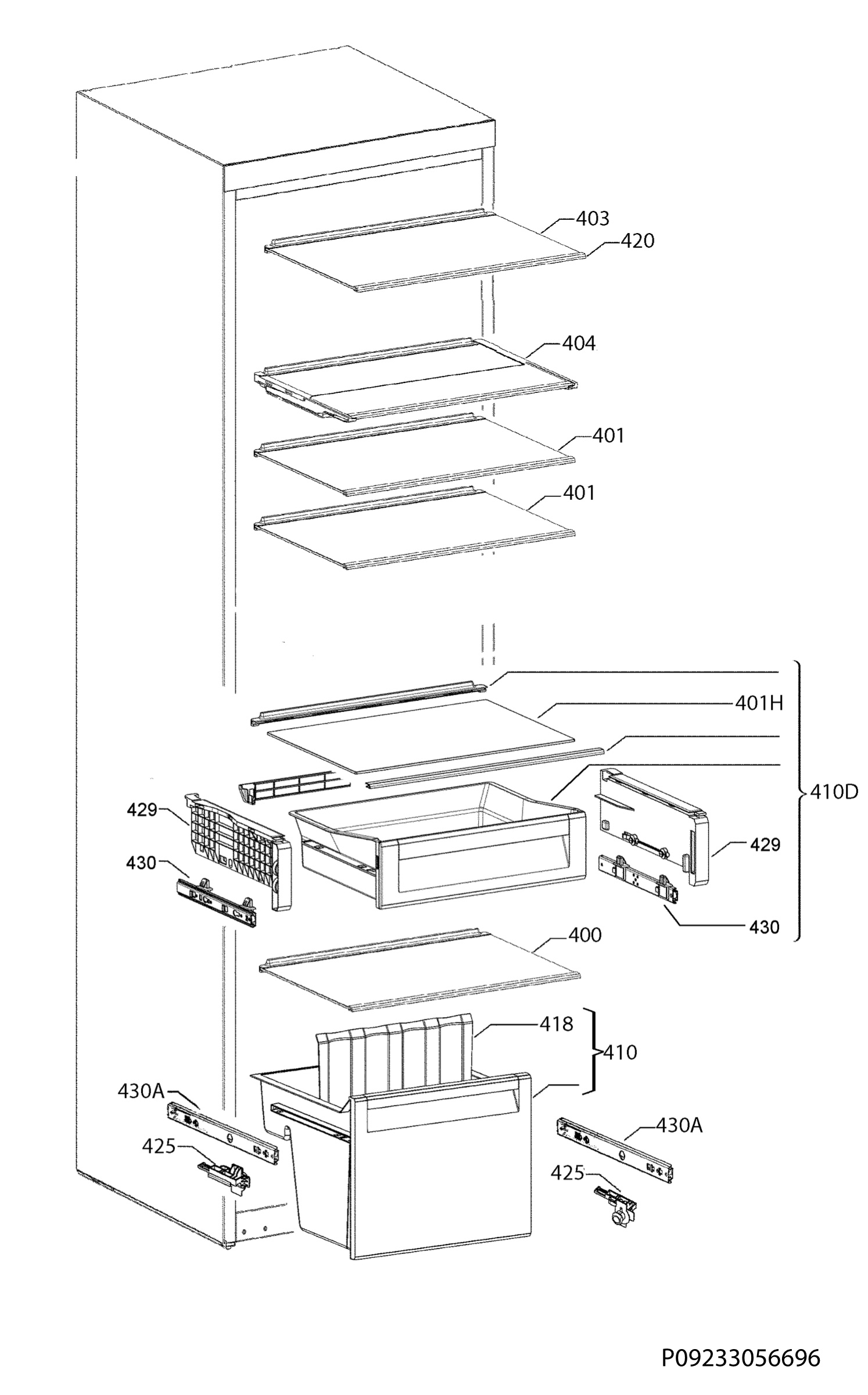 Internal parts