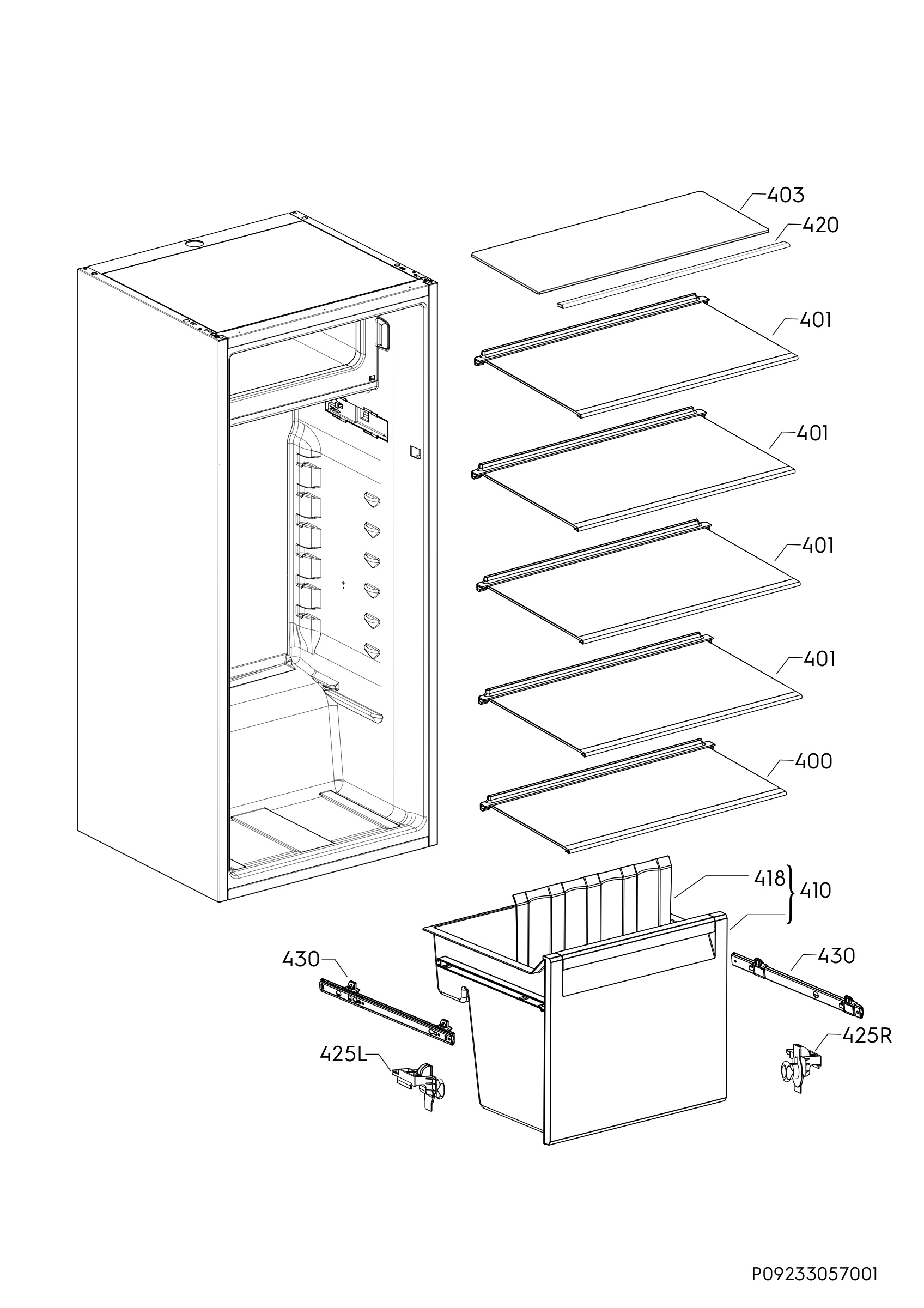 Internal parts
