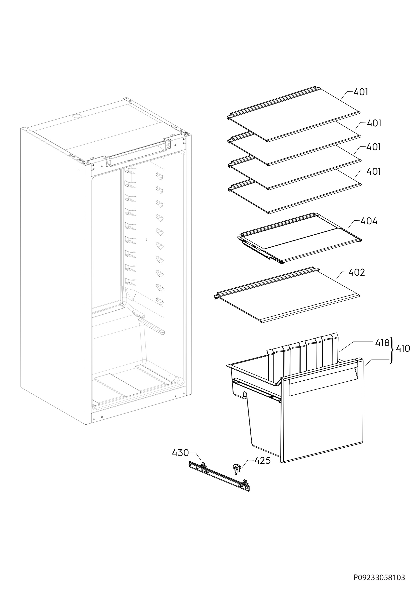 Internal parts