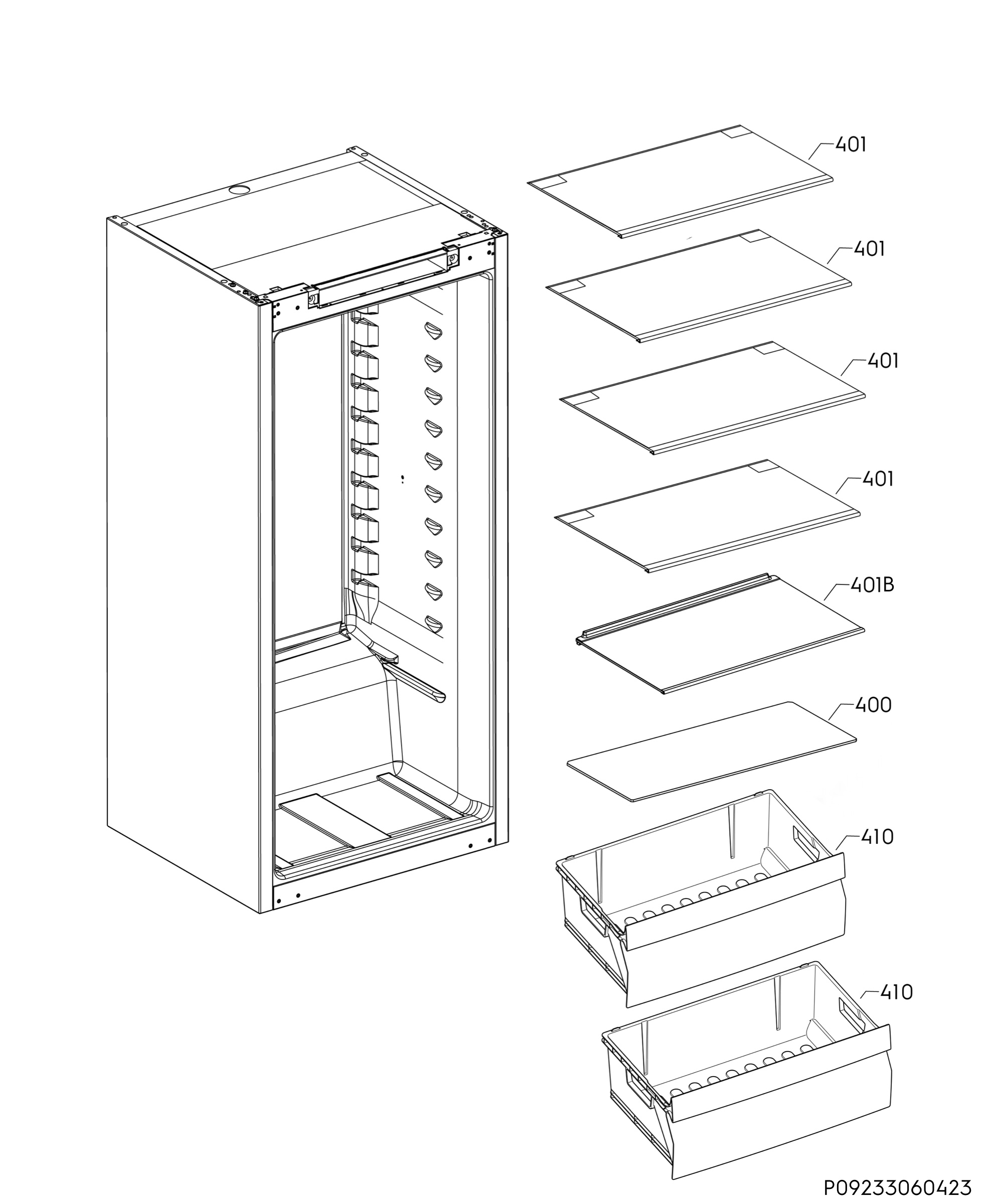 Internal parts