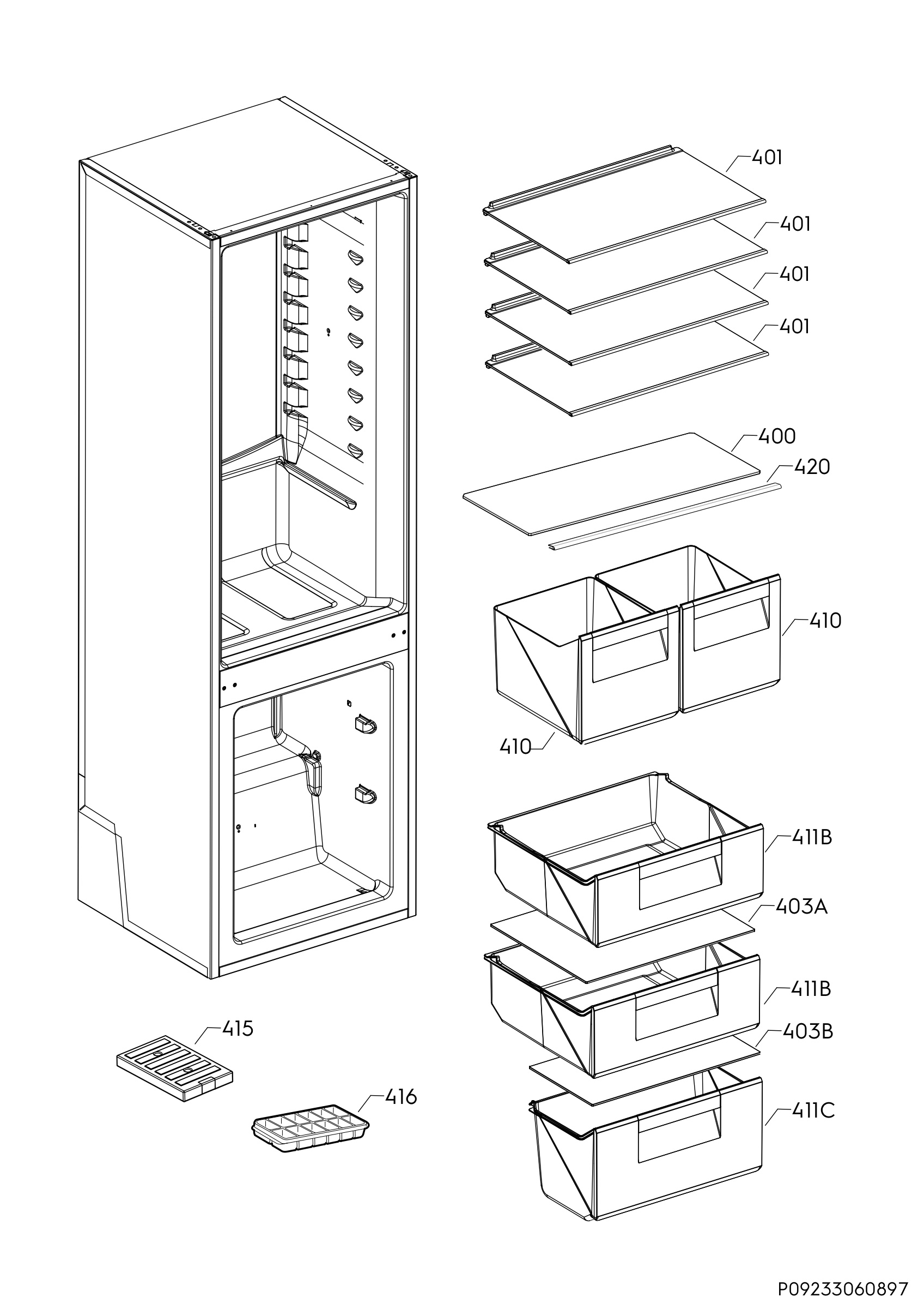 Internal parts