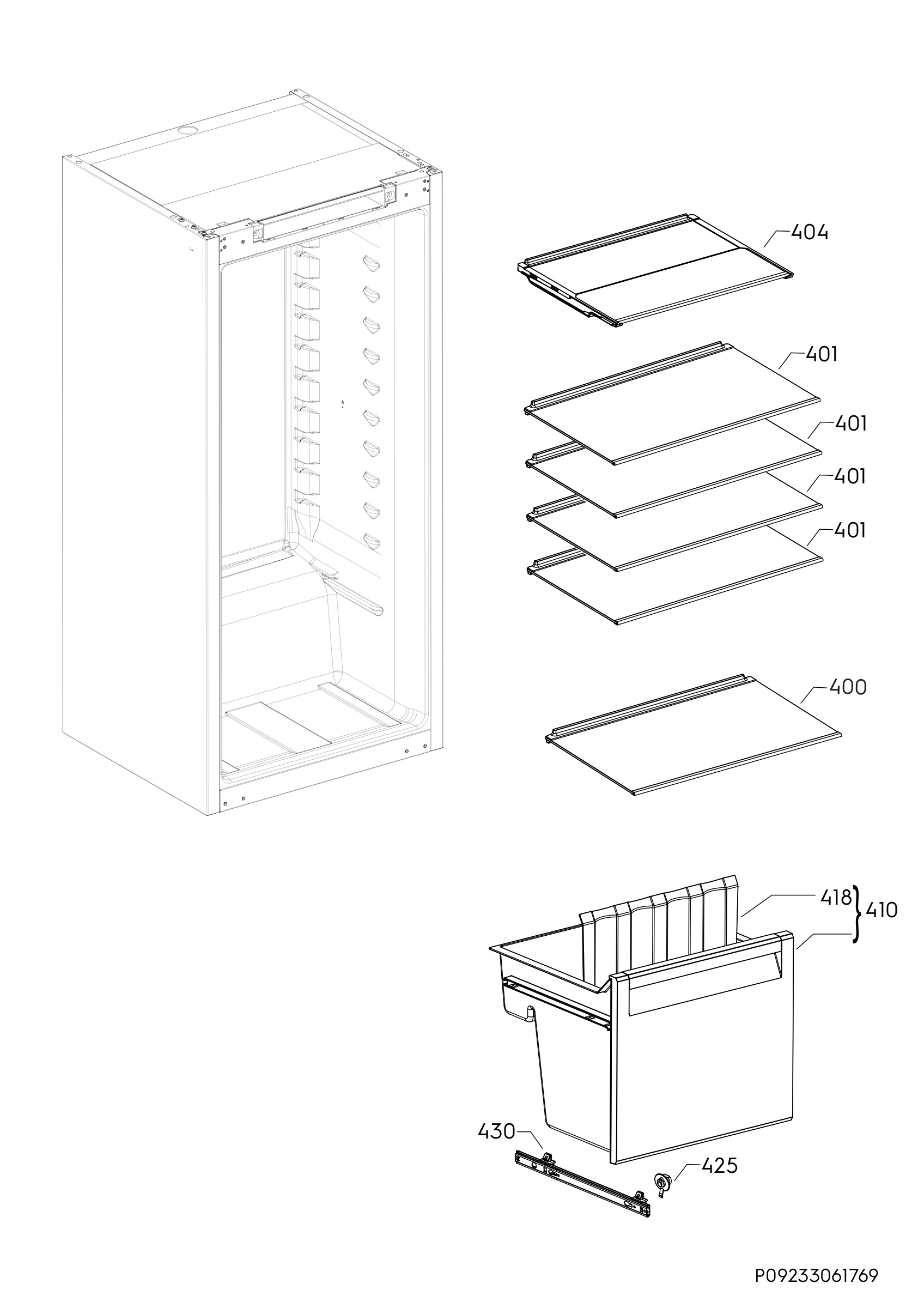 Internal parts