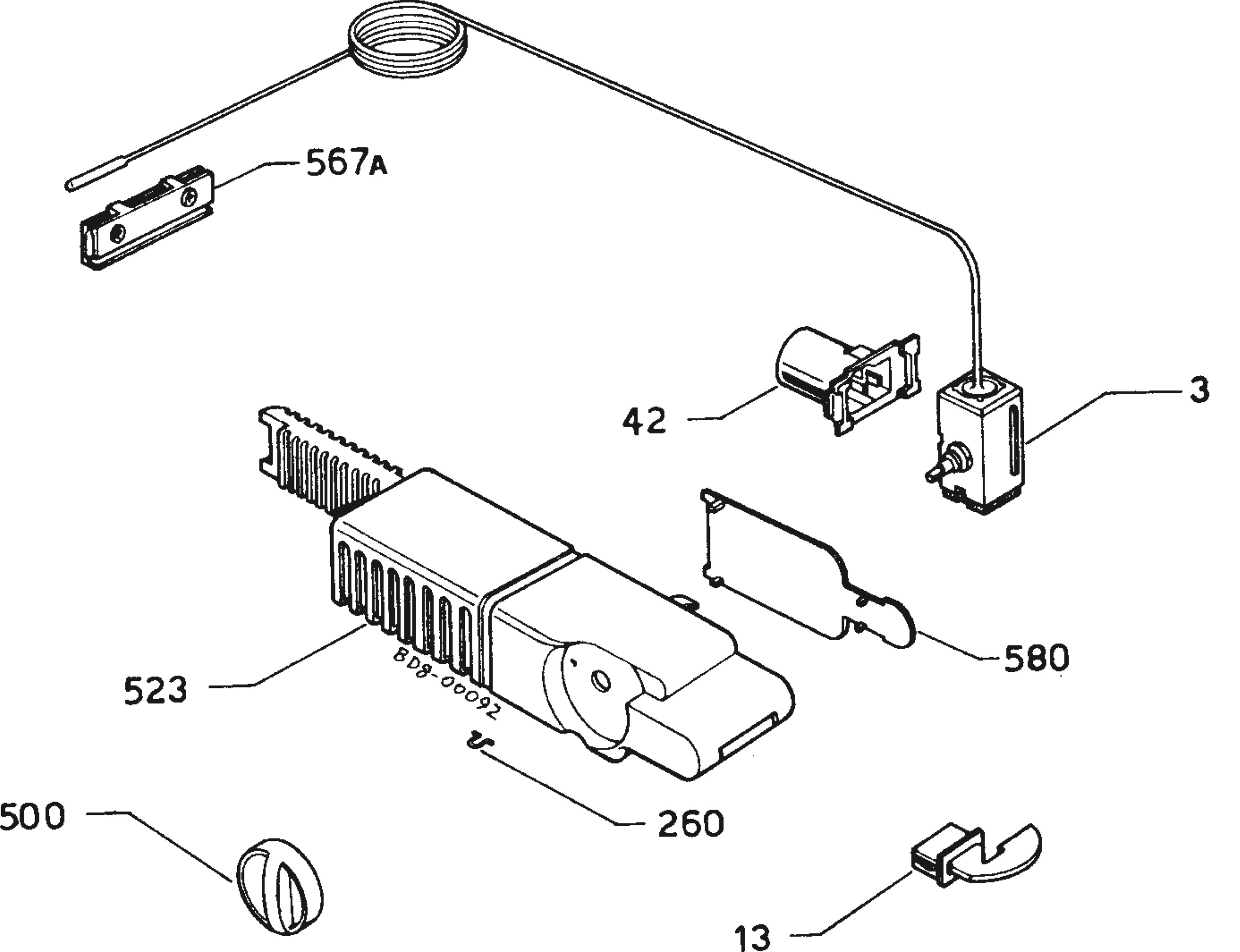 Refrigerator electrical equipment