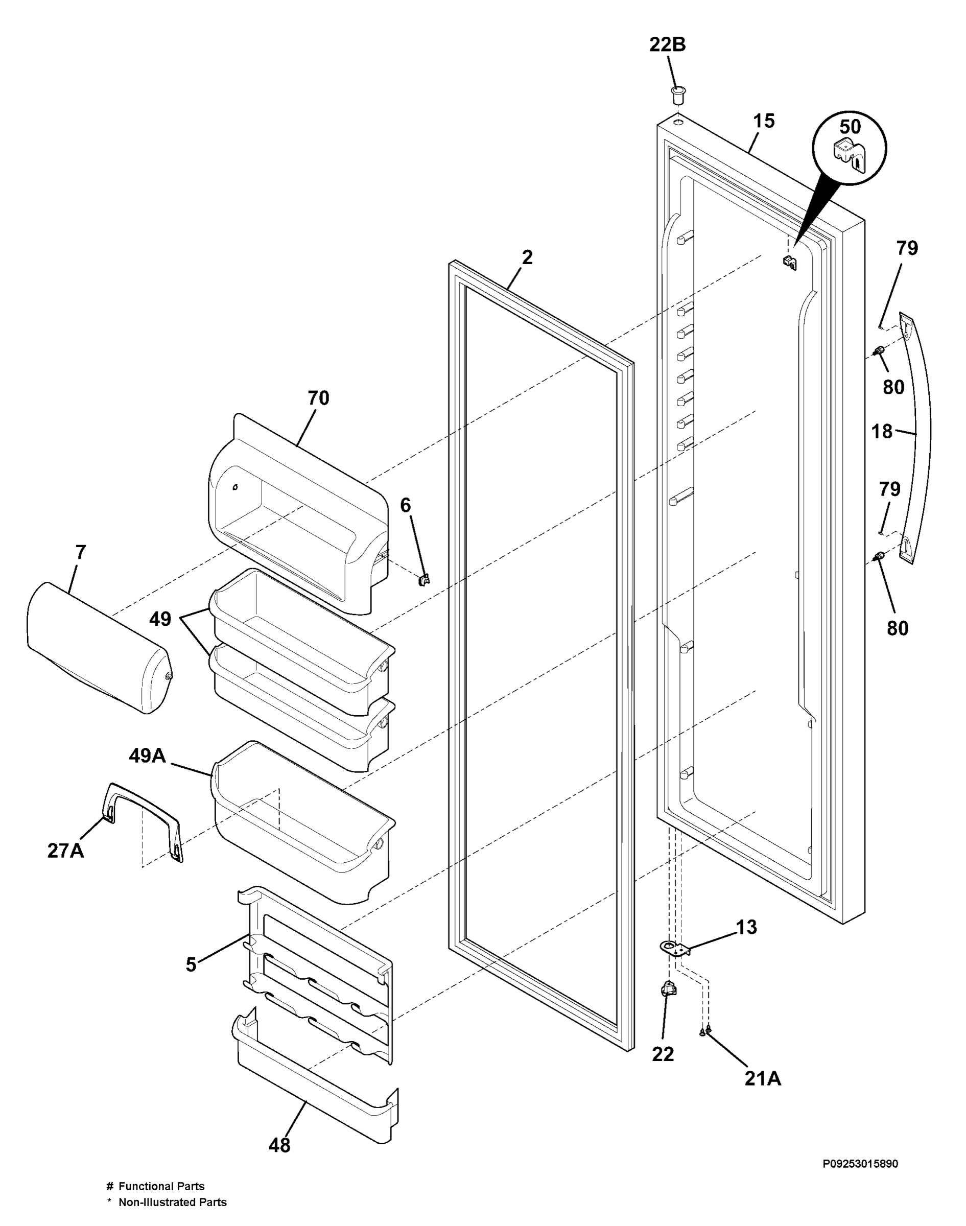 Refrigerator door
