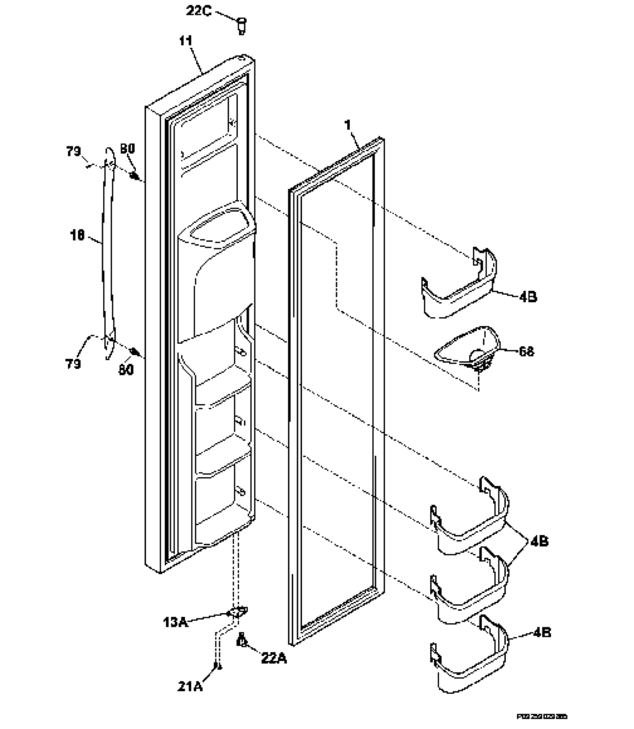 Freezer door