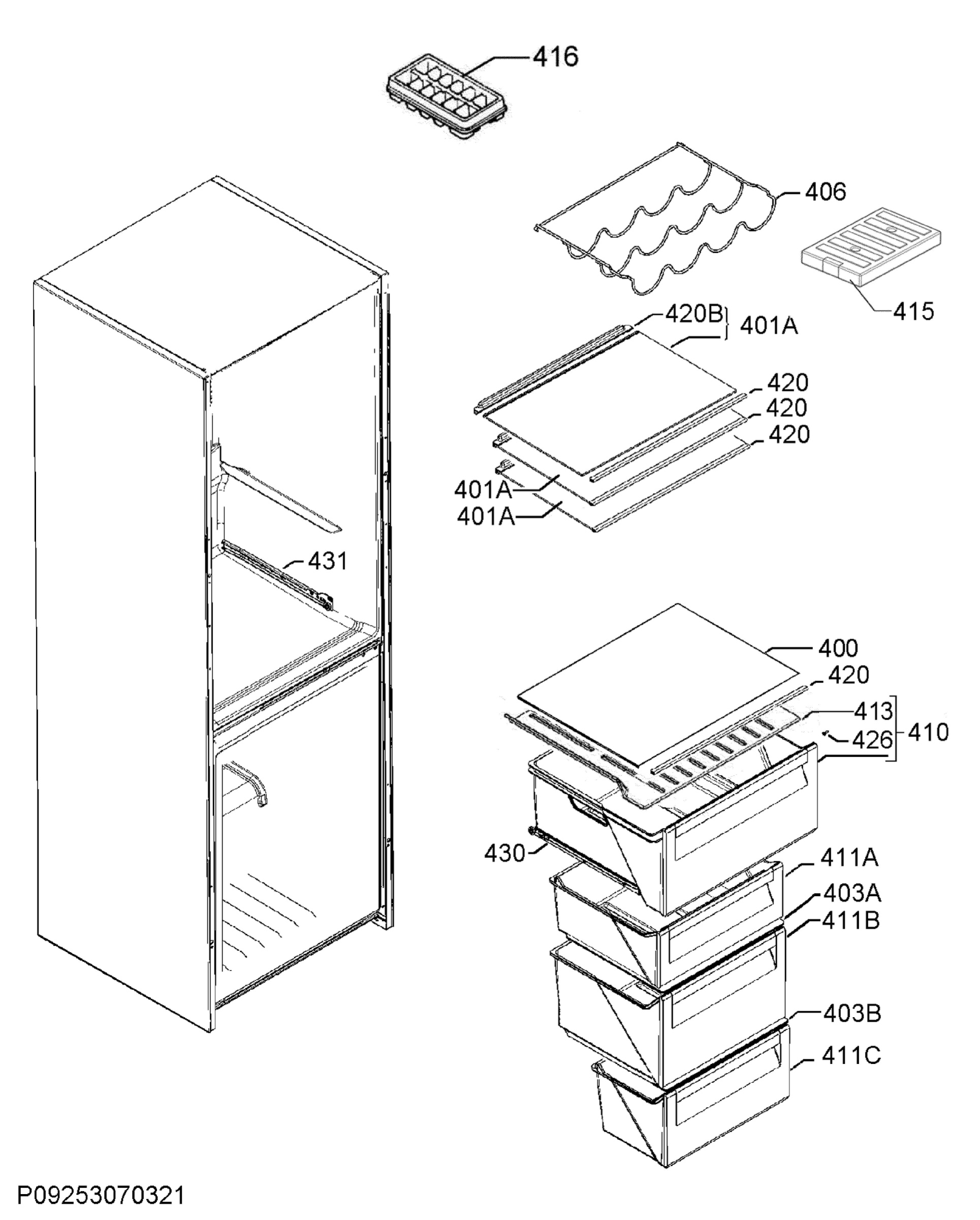 Internal parts