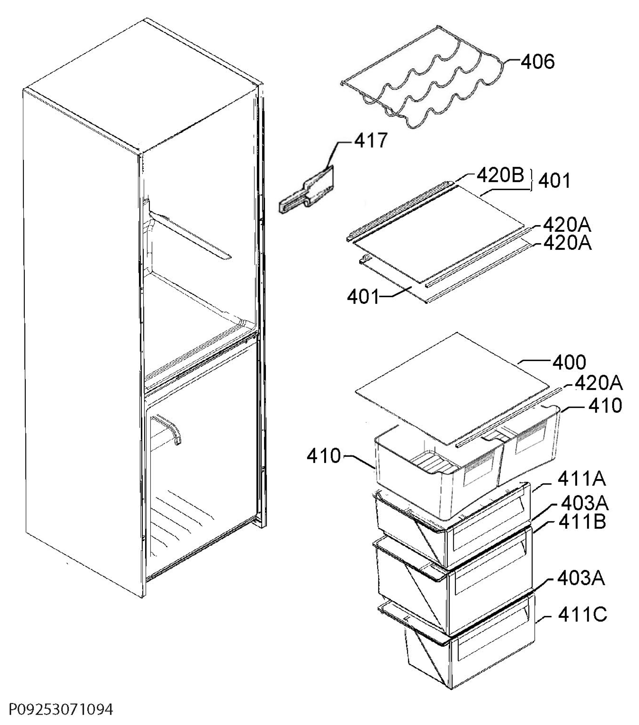 Internal parts