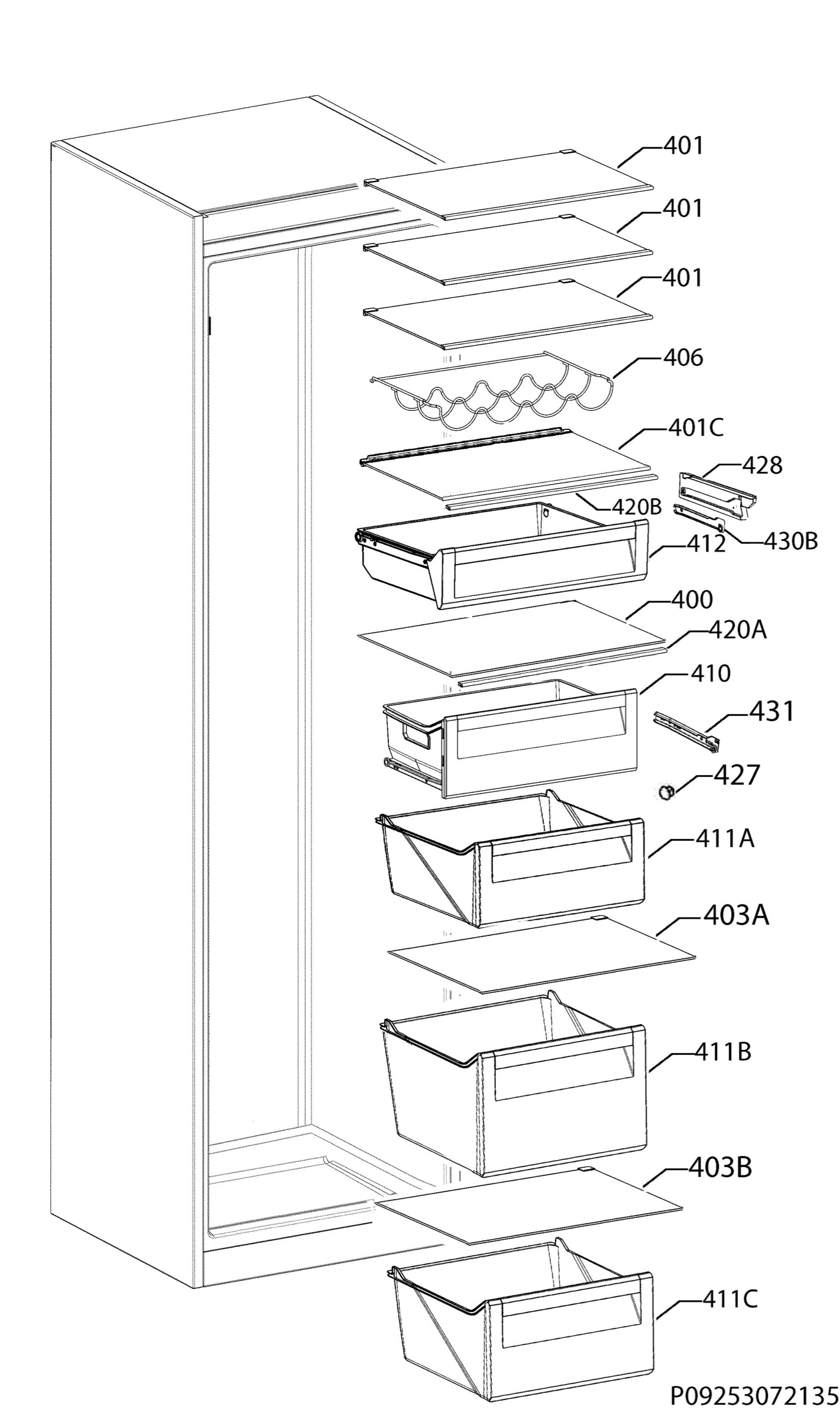 Internal parts