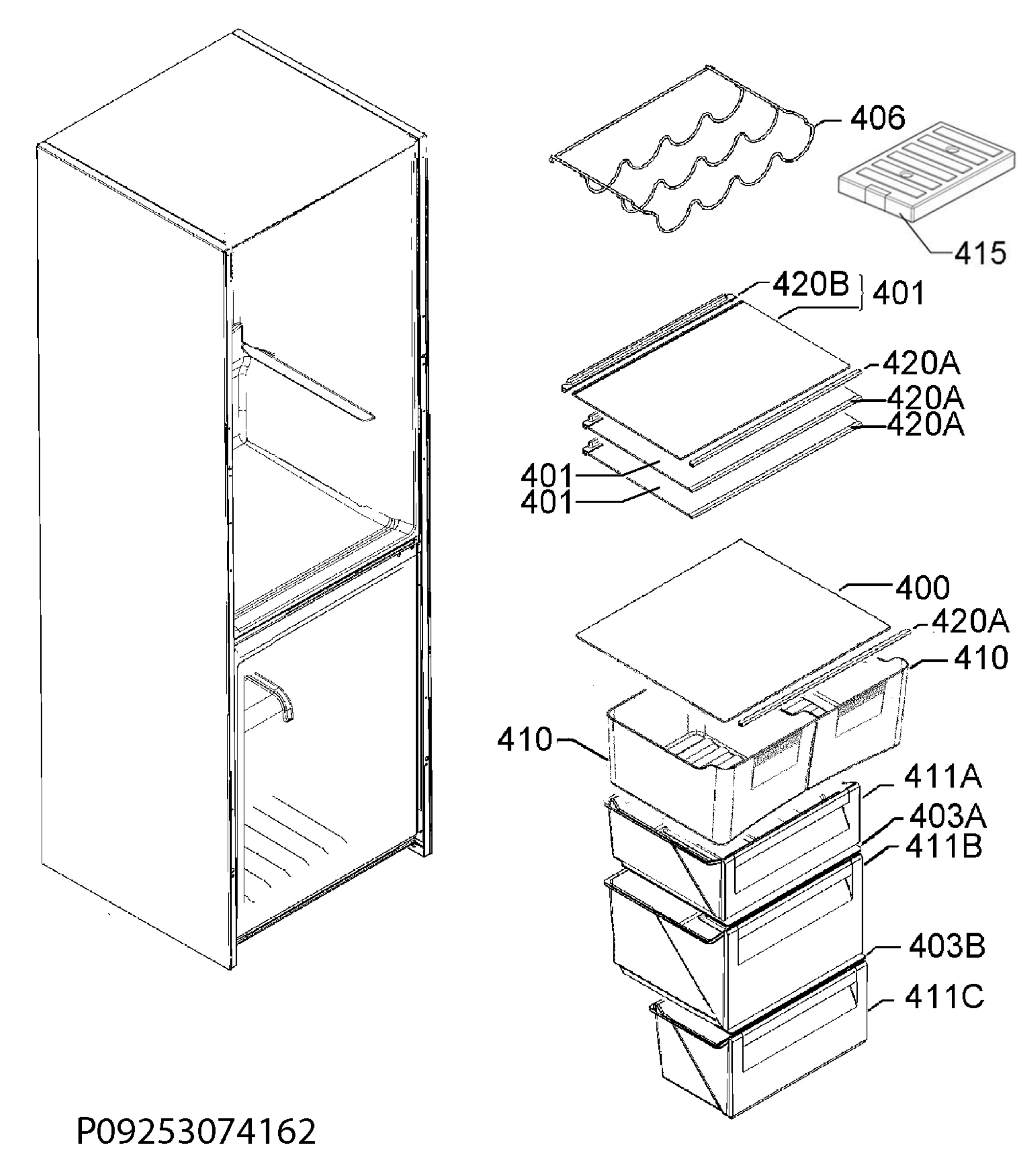 Internal parts