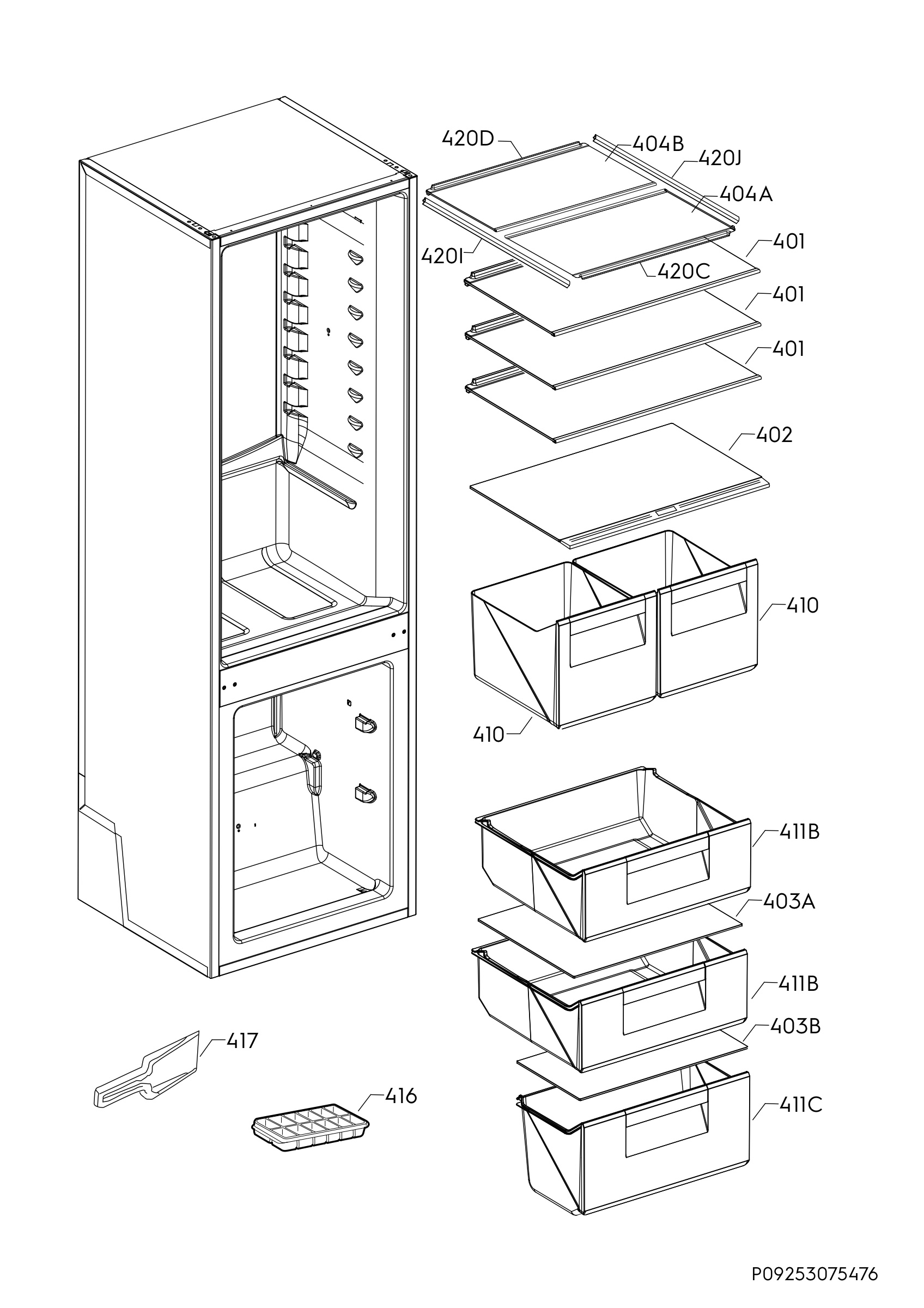 Internal parts