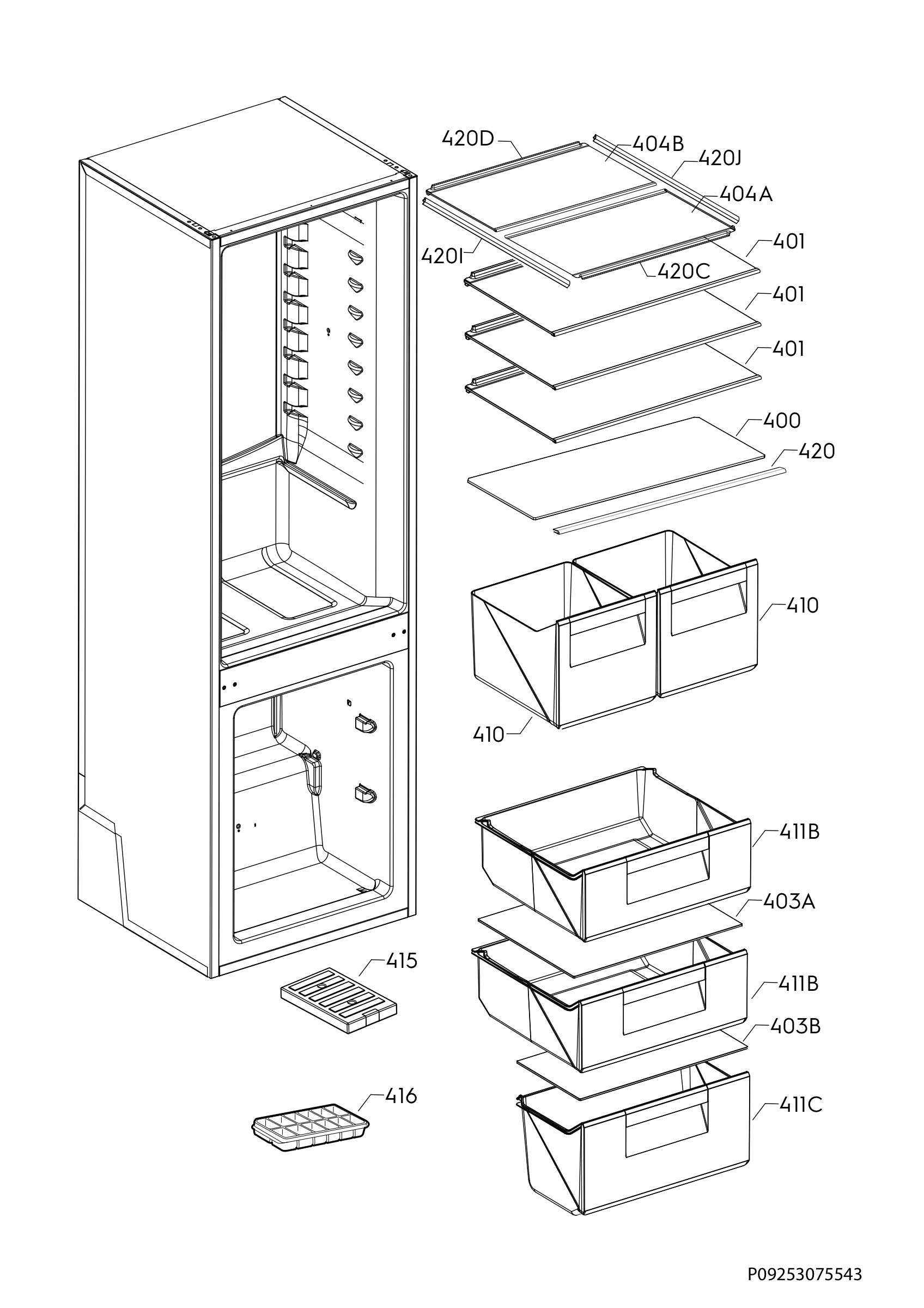 Internal parts
