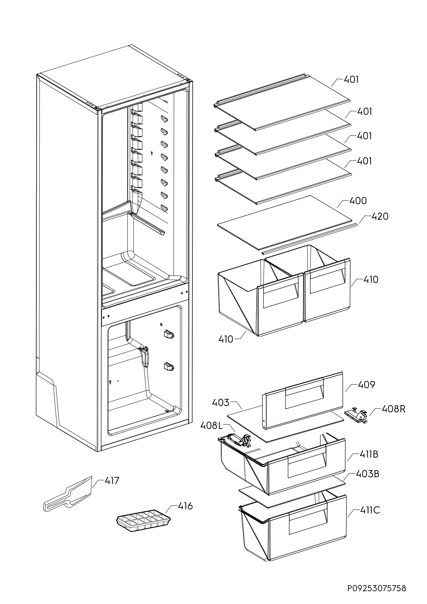 Internal parts