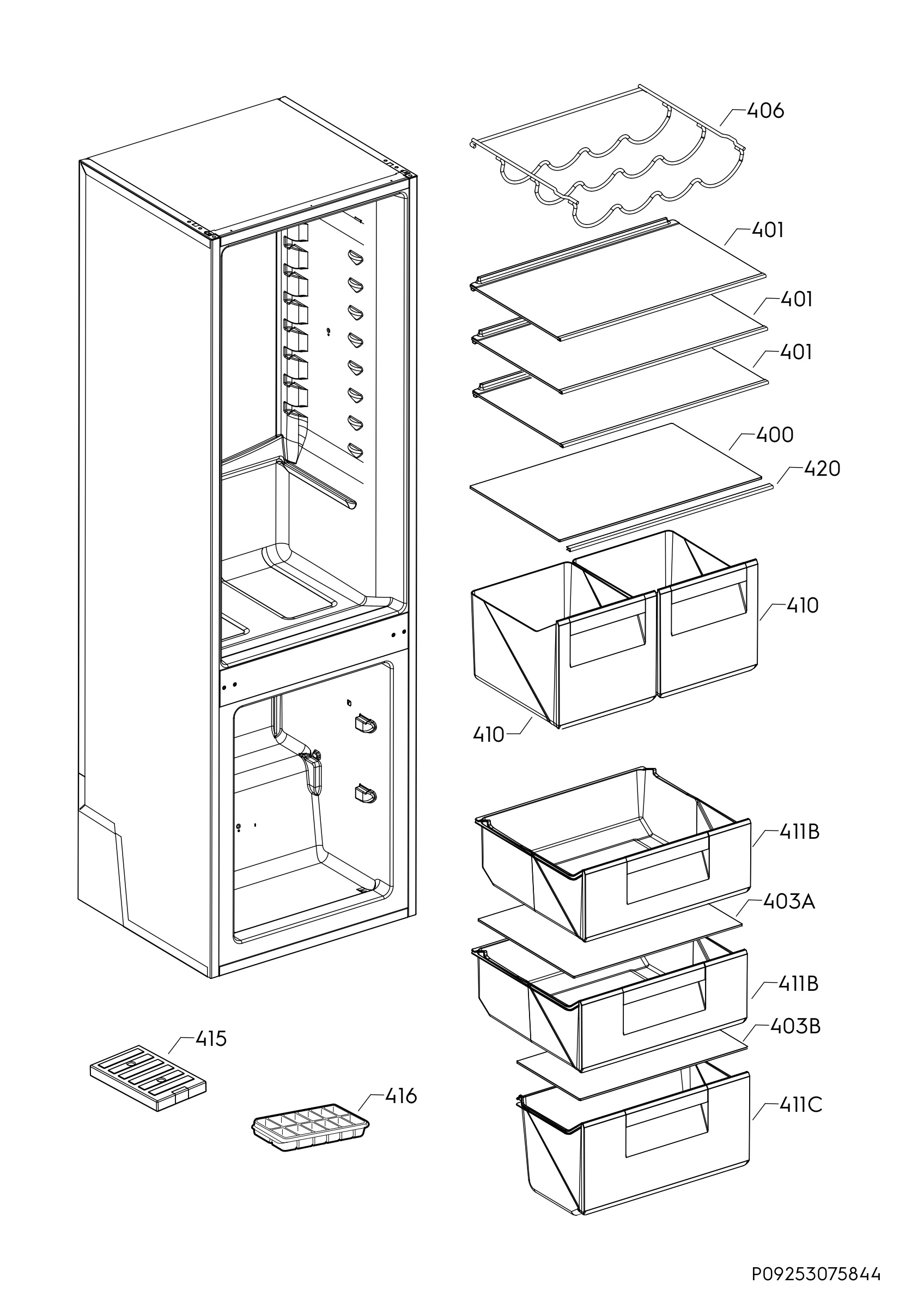 Internal parts