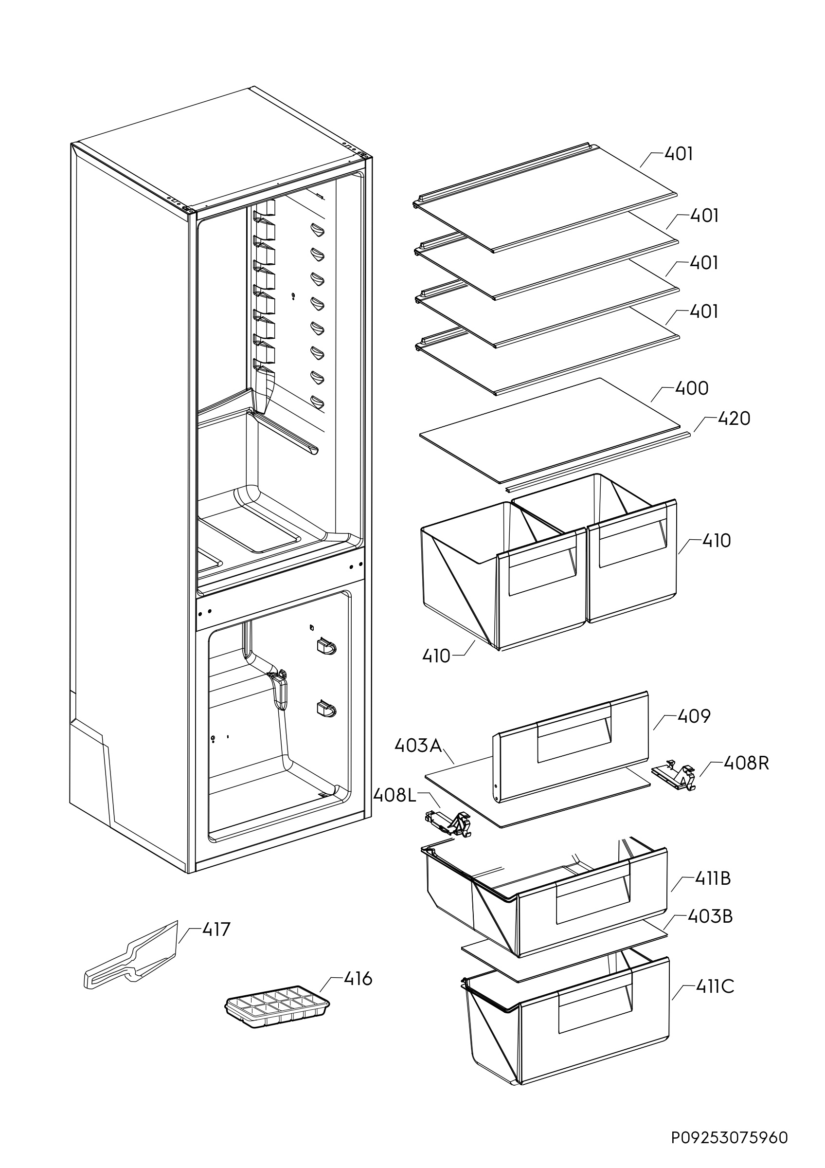 Internal parts