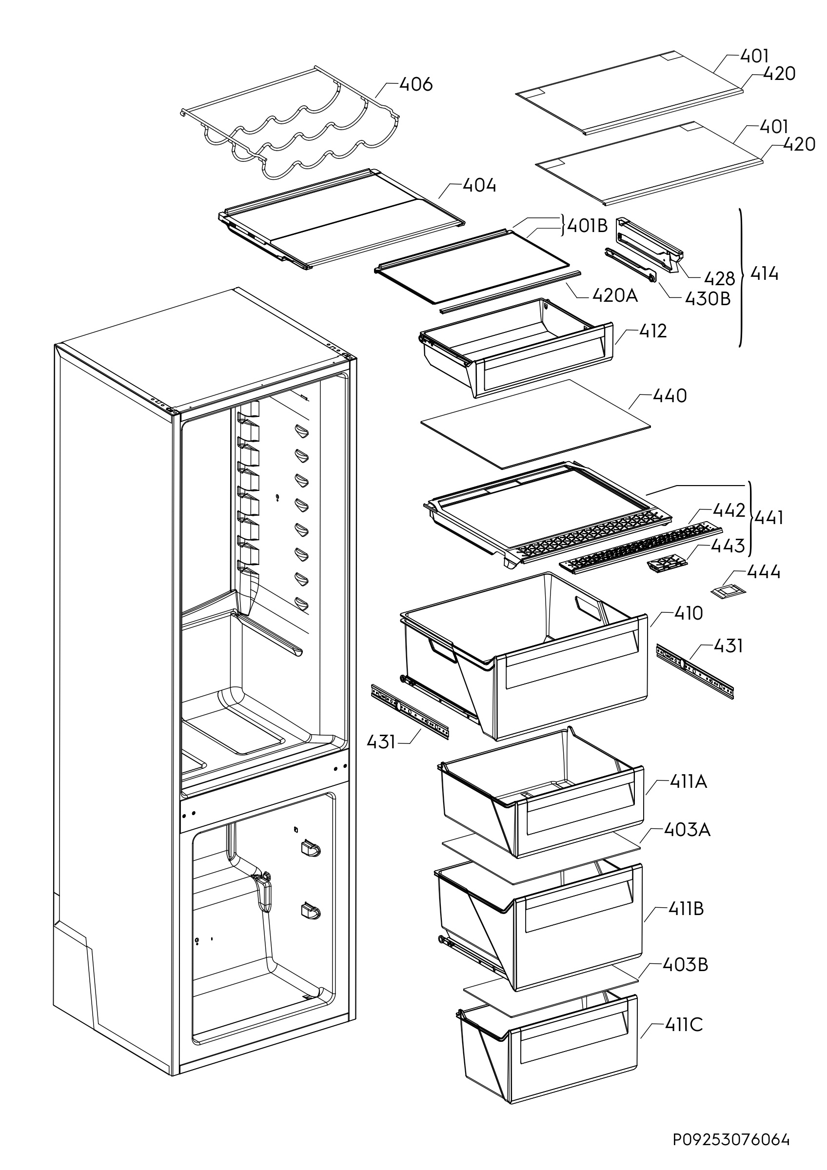 Internal parts