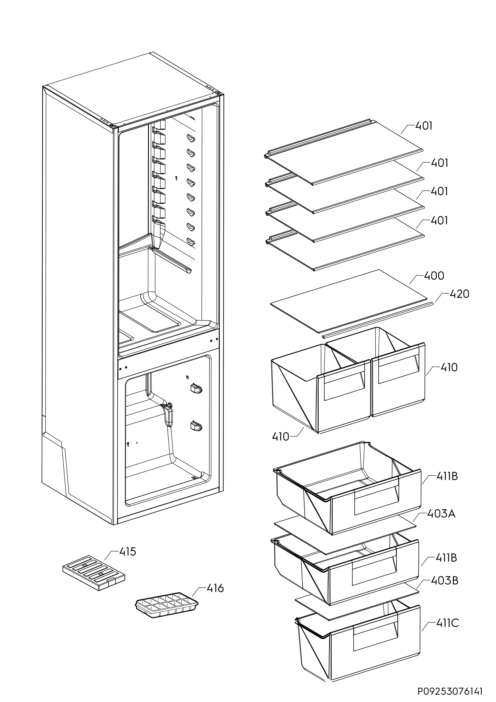 Internal parts