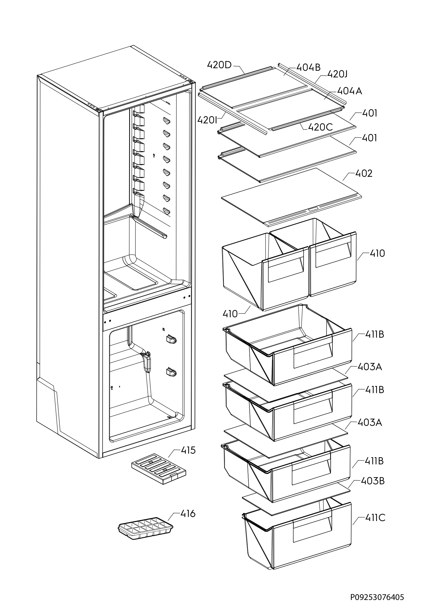 Internal parts