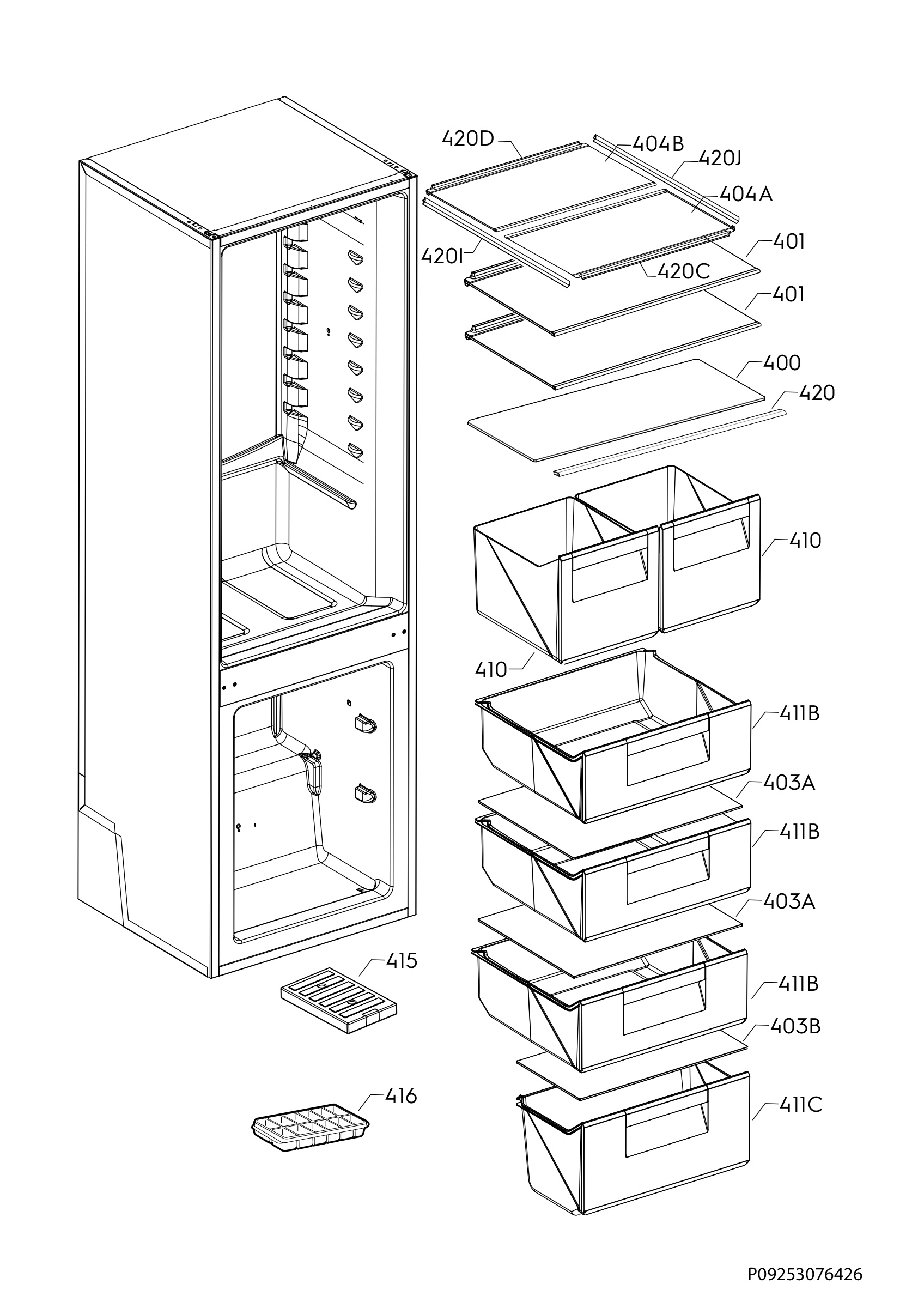Internal parts