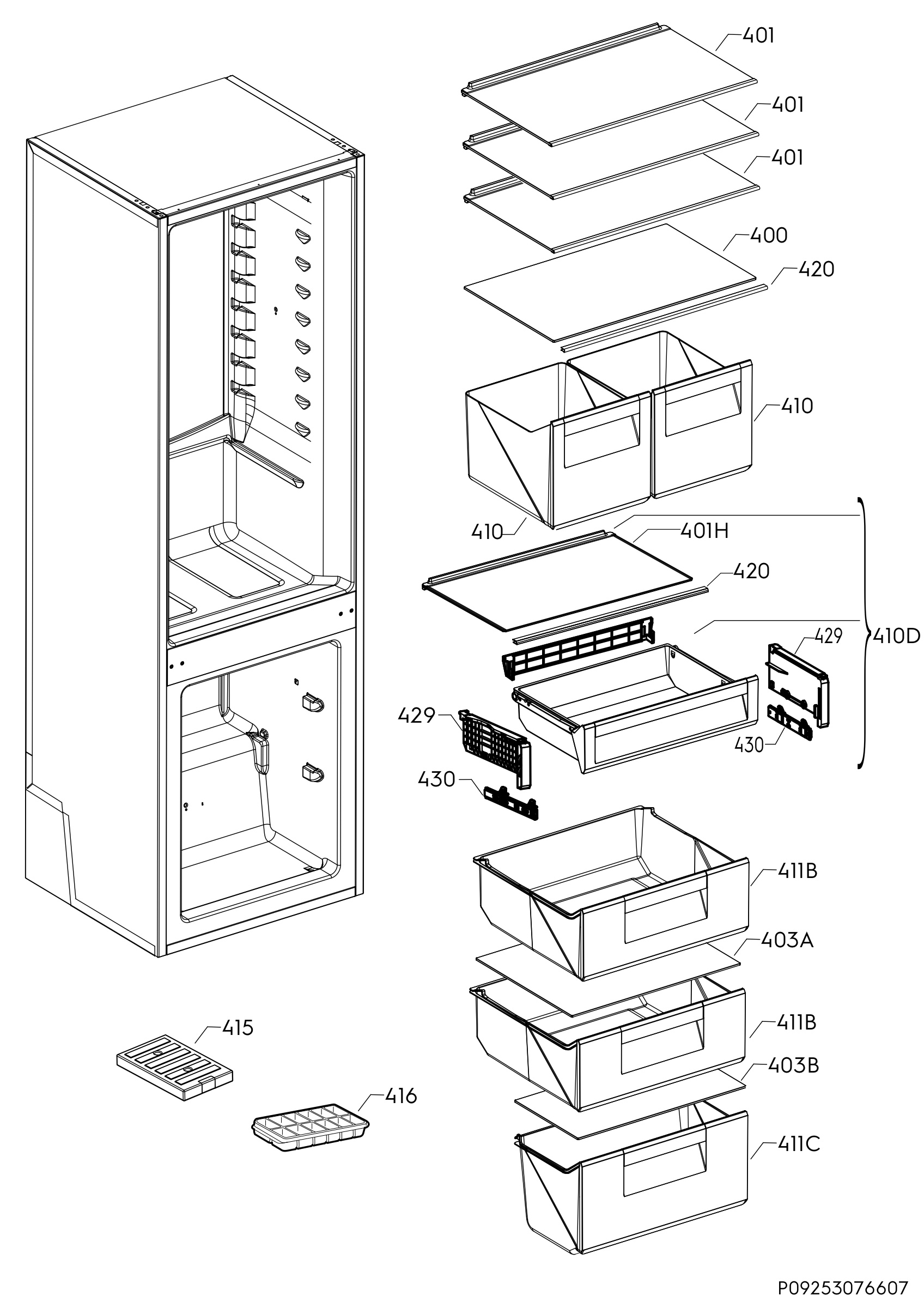 Internal parts