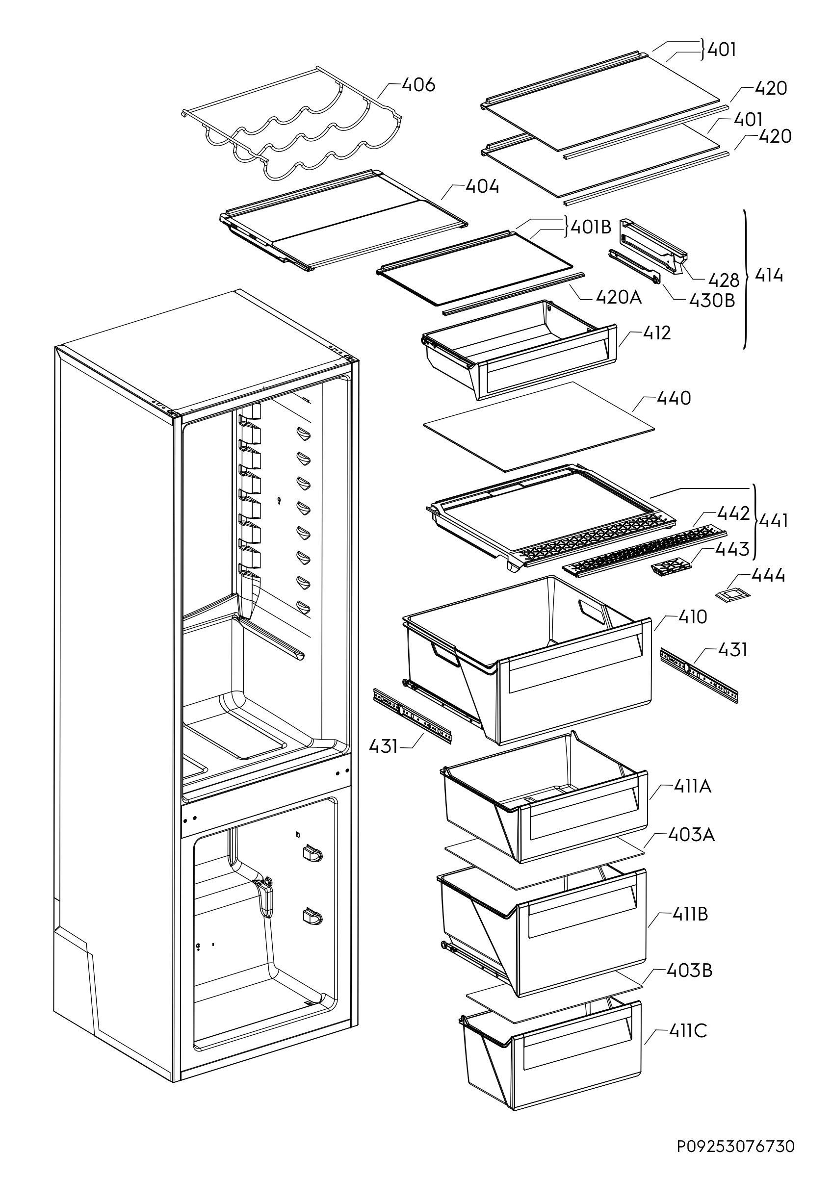 Internal parts