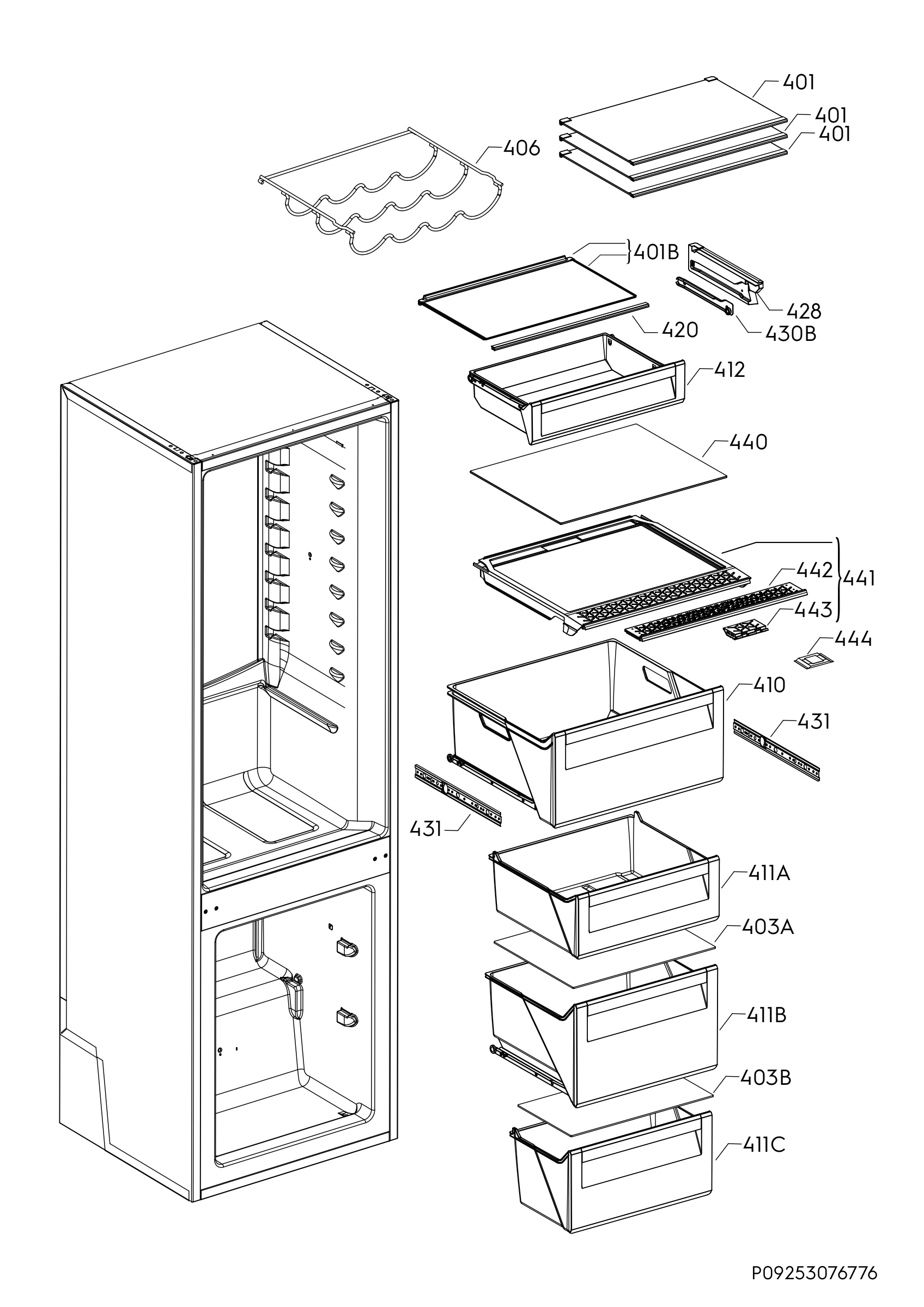 Internal parts