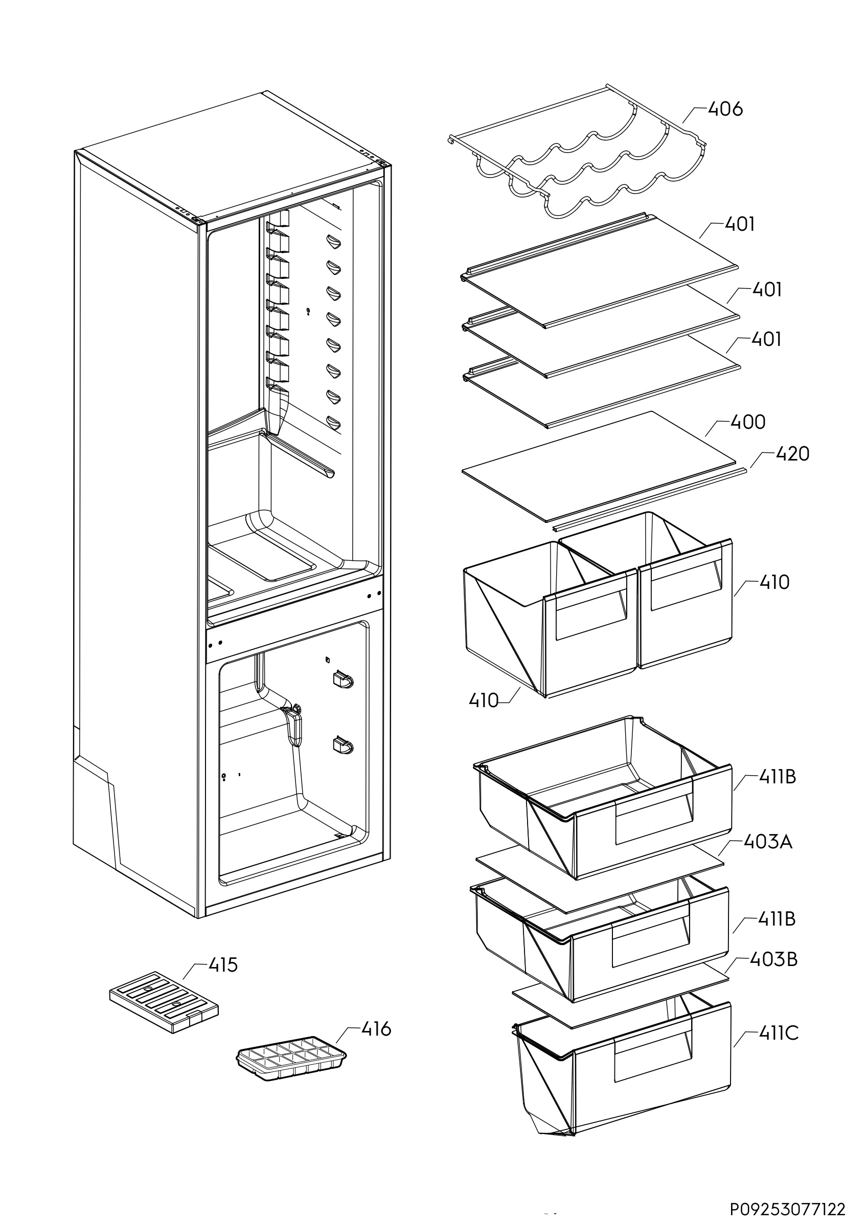 Internal parts