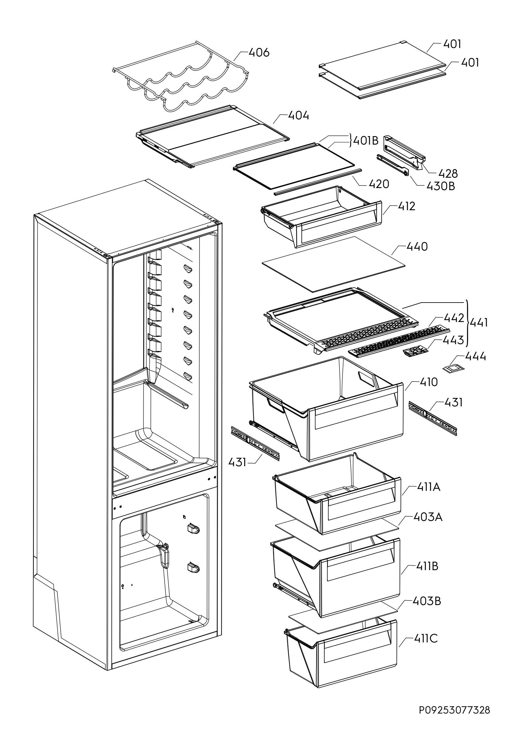 Internal parts