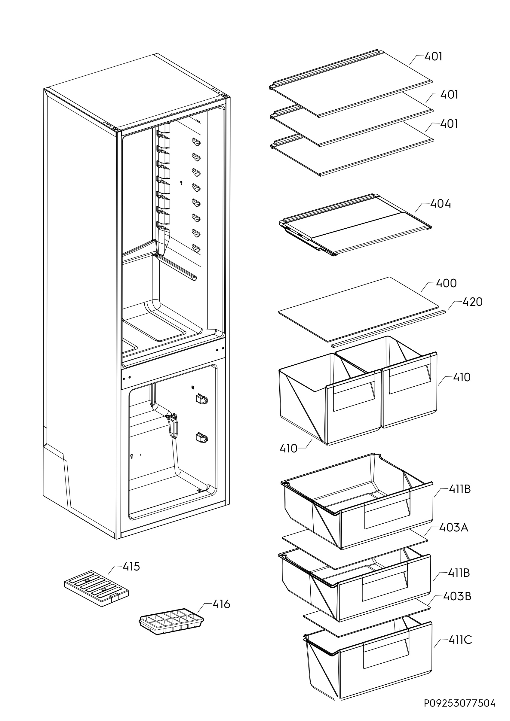 Internal parts