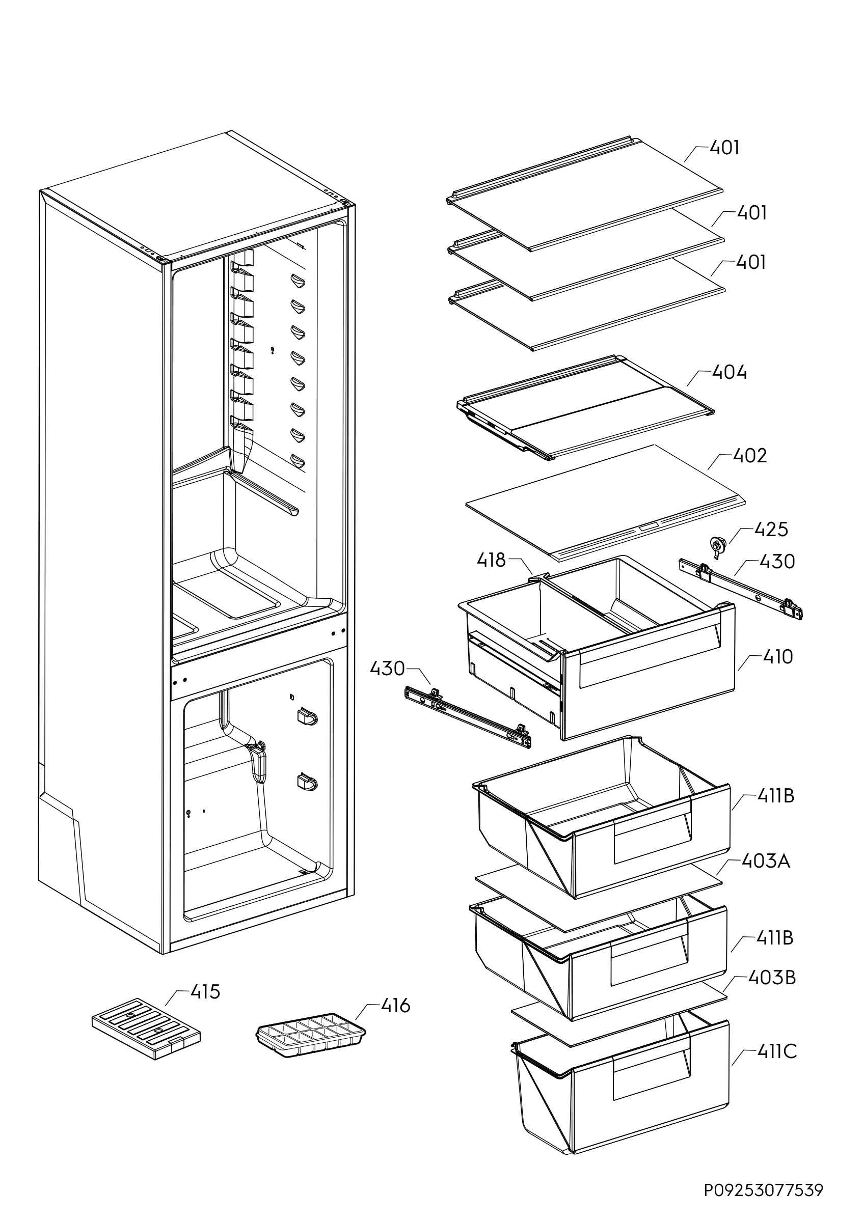 Internal parts
