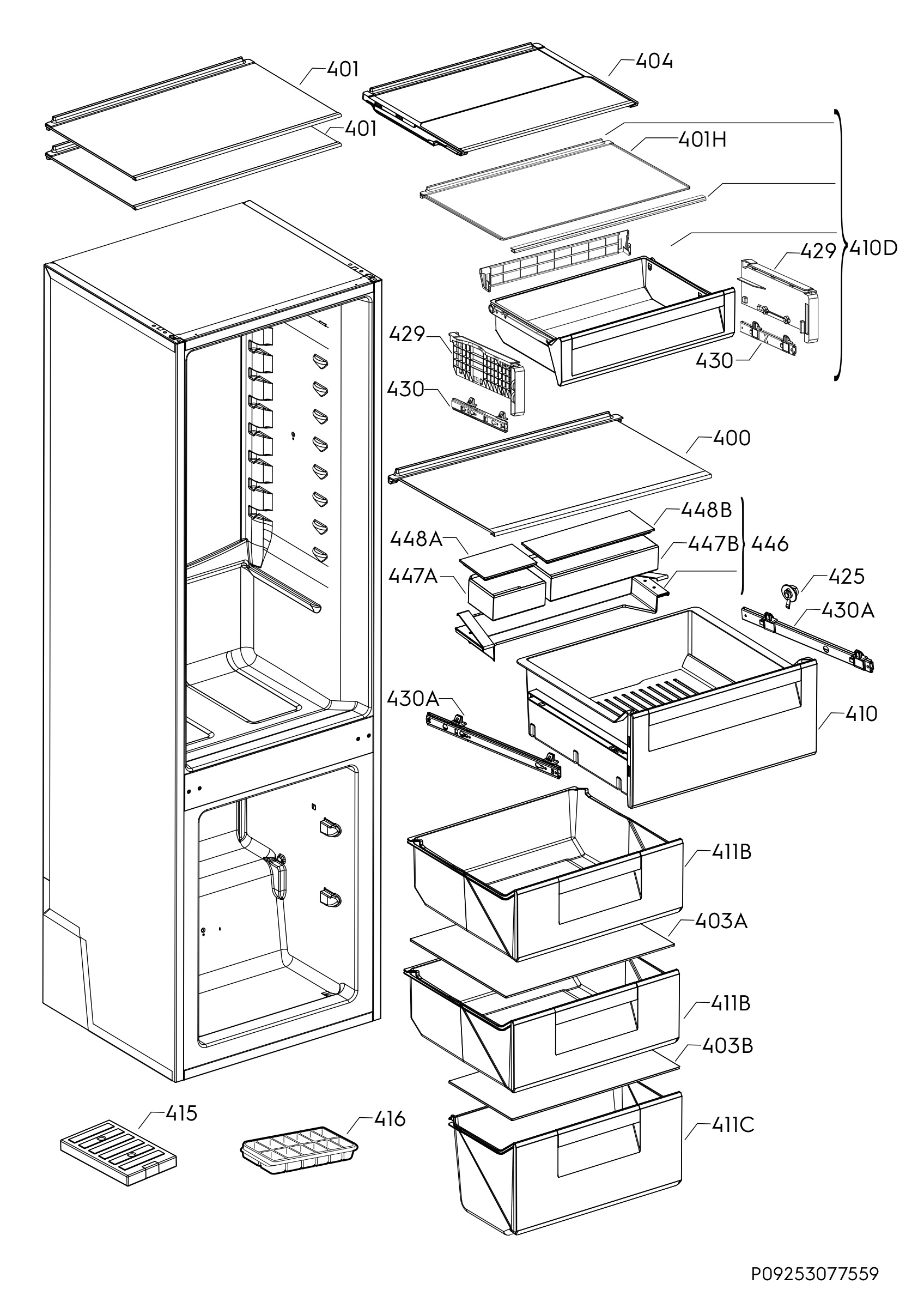 Internal parts