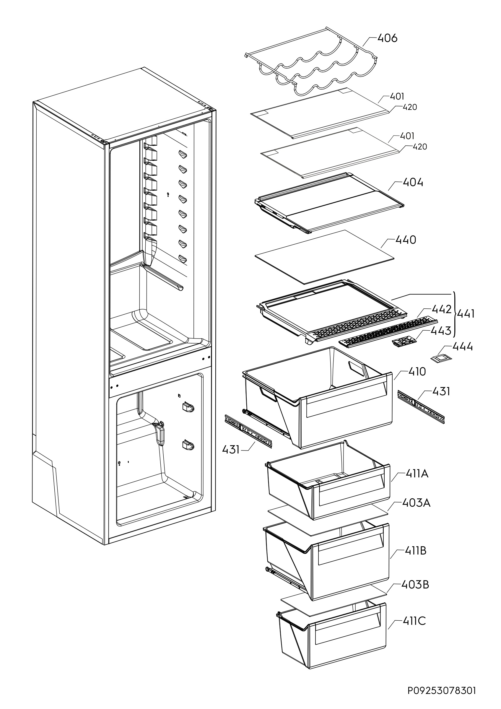 Internal parts