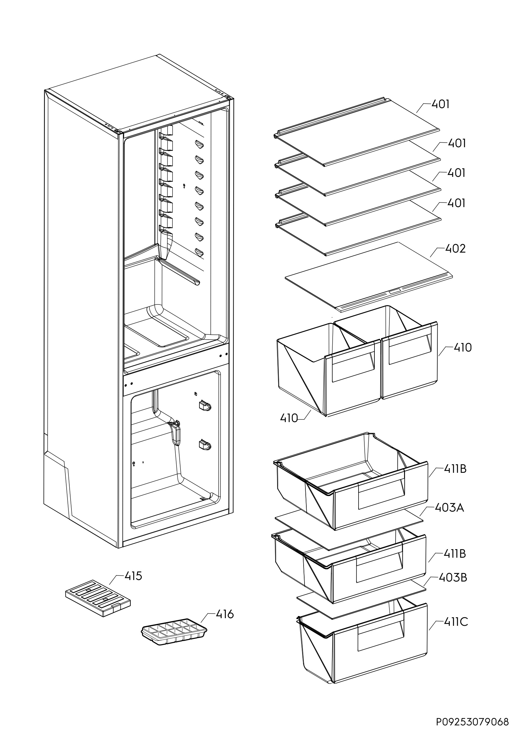 Internal parts
