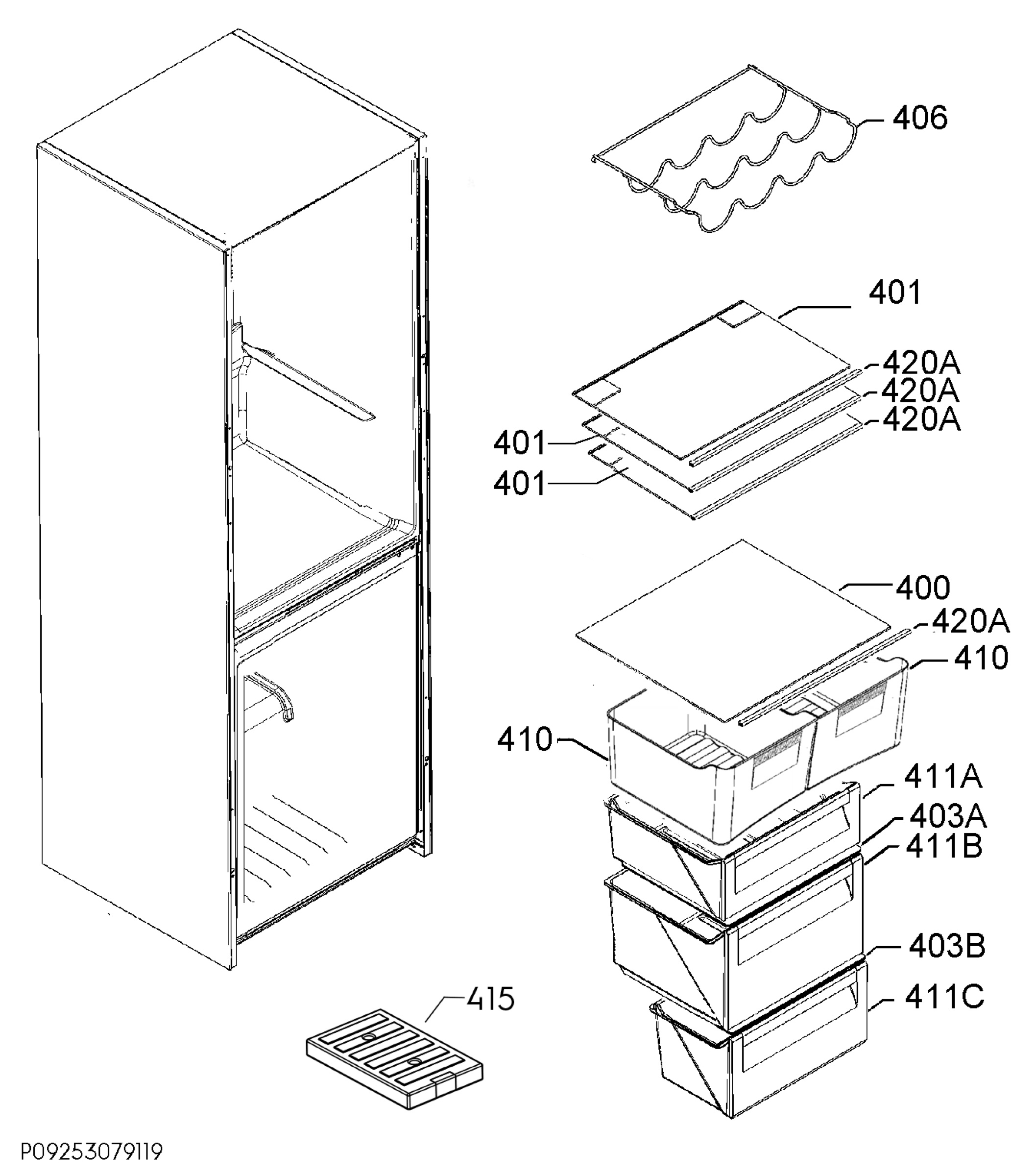 Internal parts