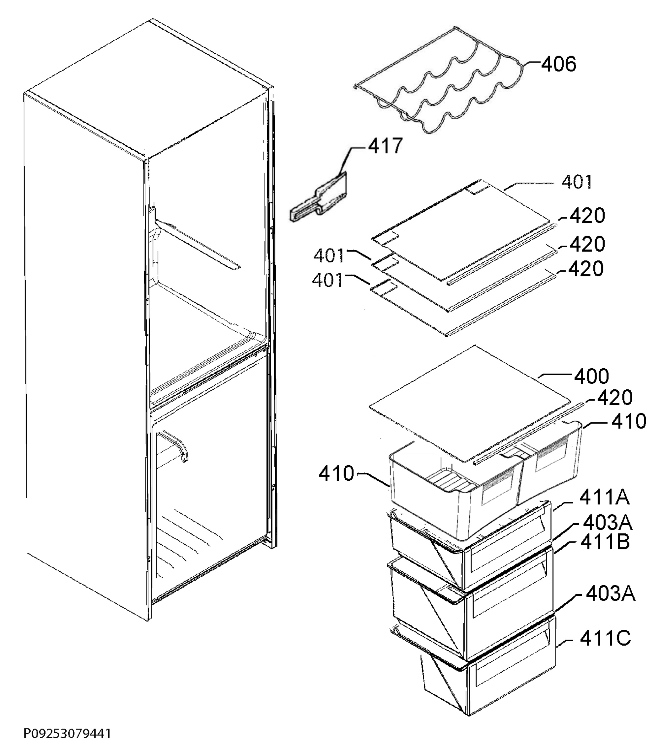 Internal parts