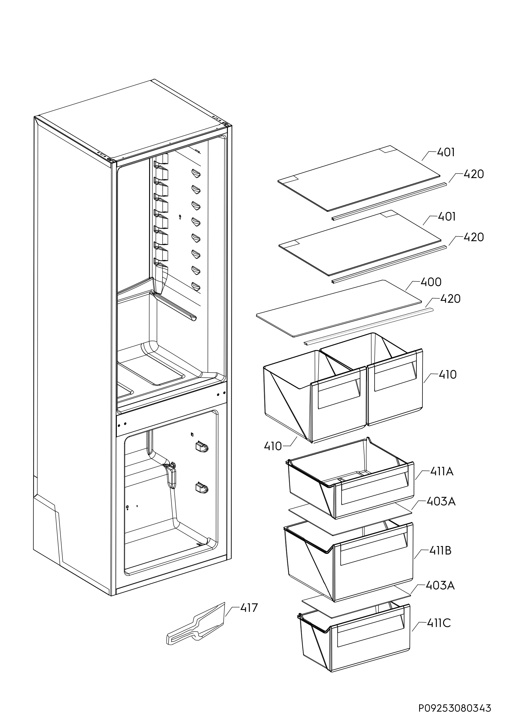 Internal parts